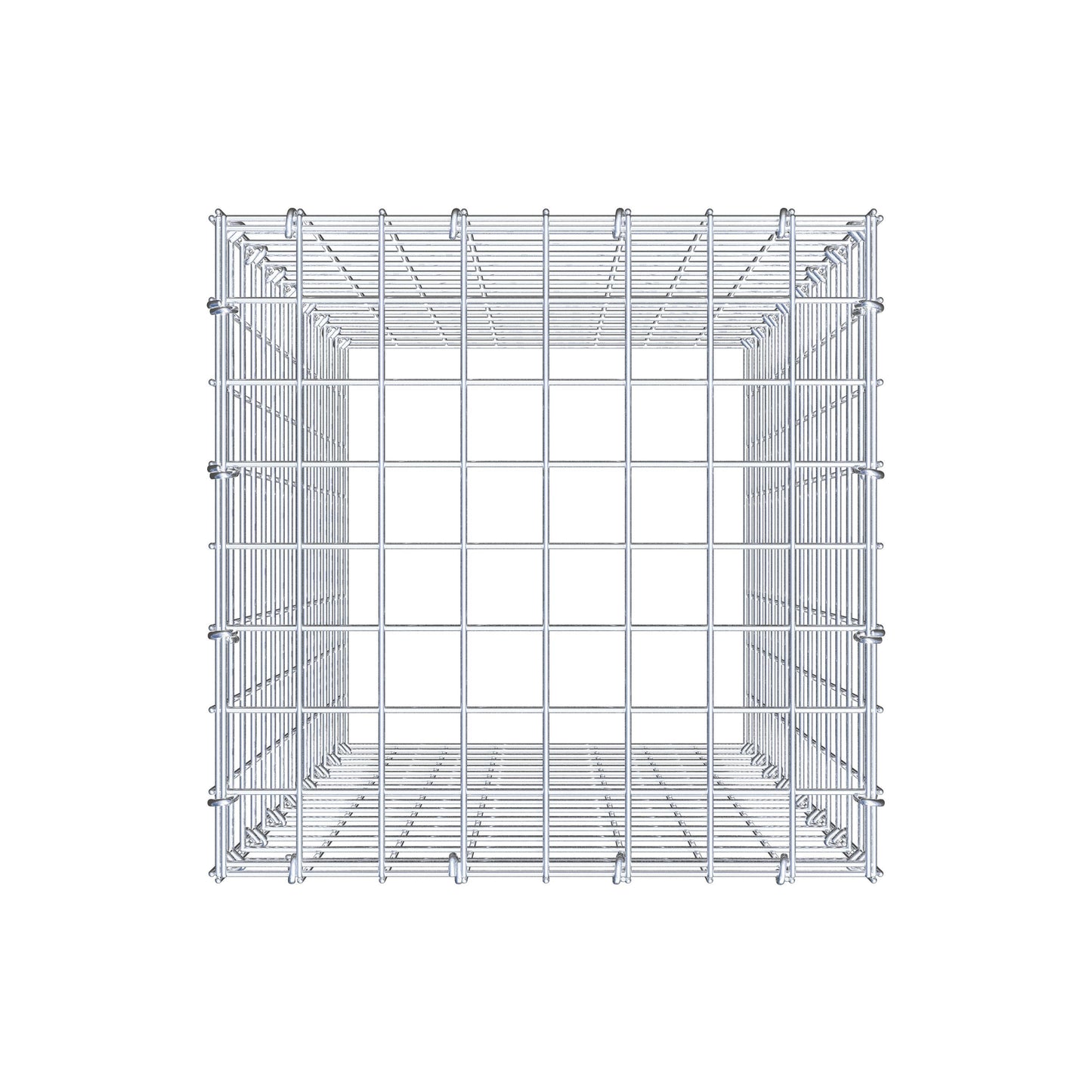 Gabião Tipo 3 80 cm x 40 cm x 40 cm (C x A x P), malhagem 5 cm x 5 cm, anel C