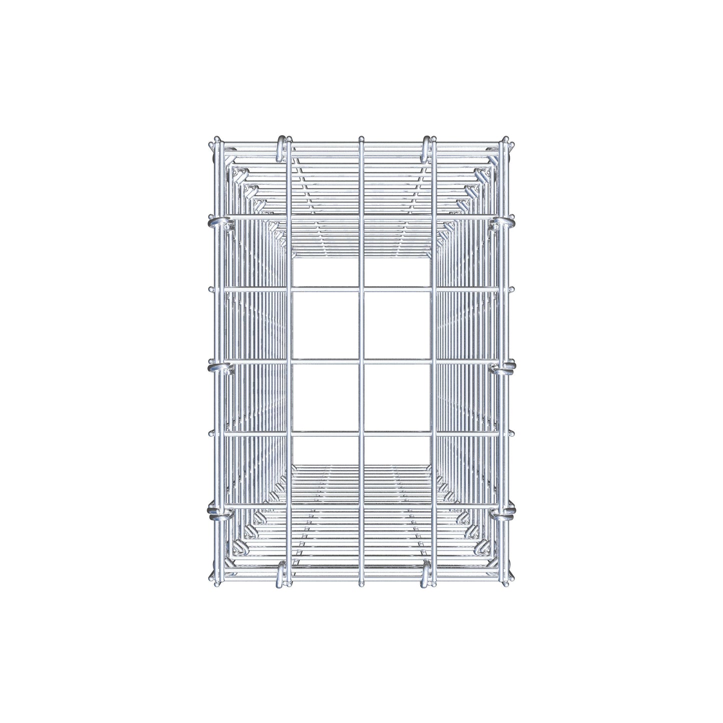 Gabião Tipo 3 100 cm x 20 cm x 30 cm (C x A x P), malhagem 5 cm x 5 cm, anel C