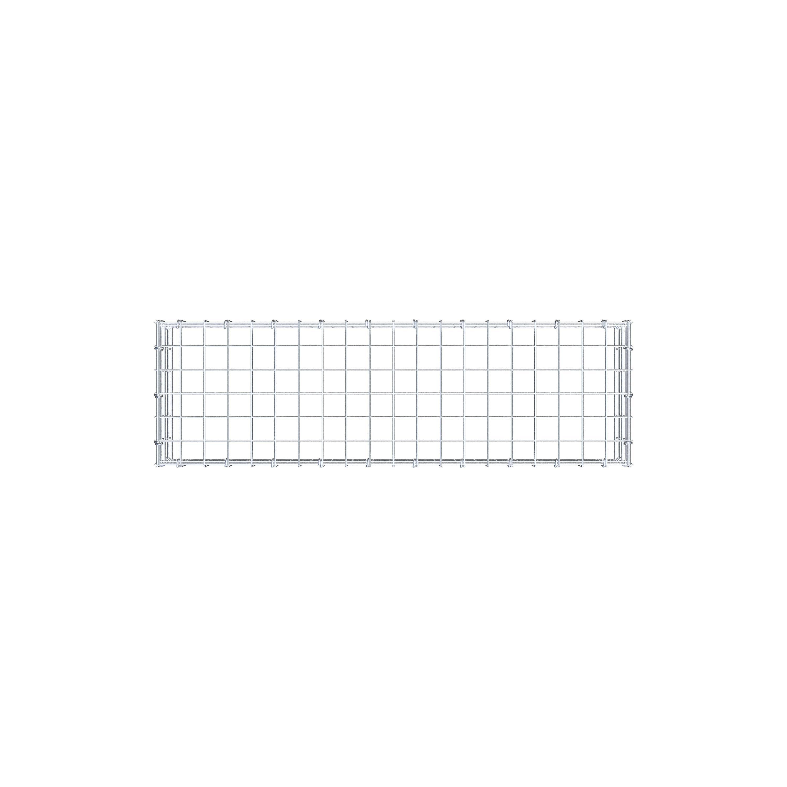 Mounted gabion type 3 100 cm x 20 cm x 30 cm (L x H x D), mesh size 5 cm x 5 cm, C-ring