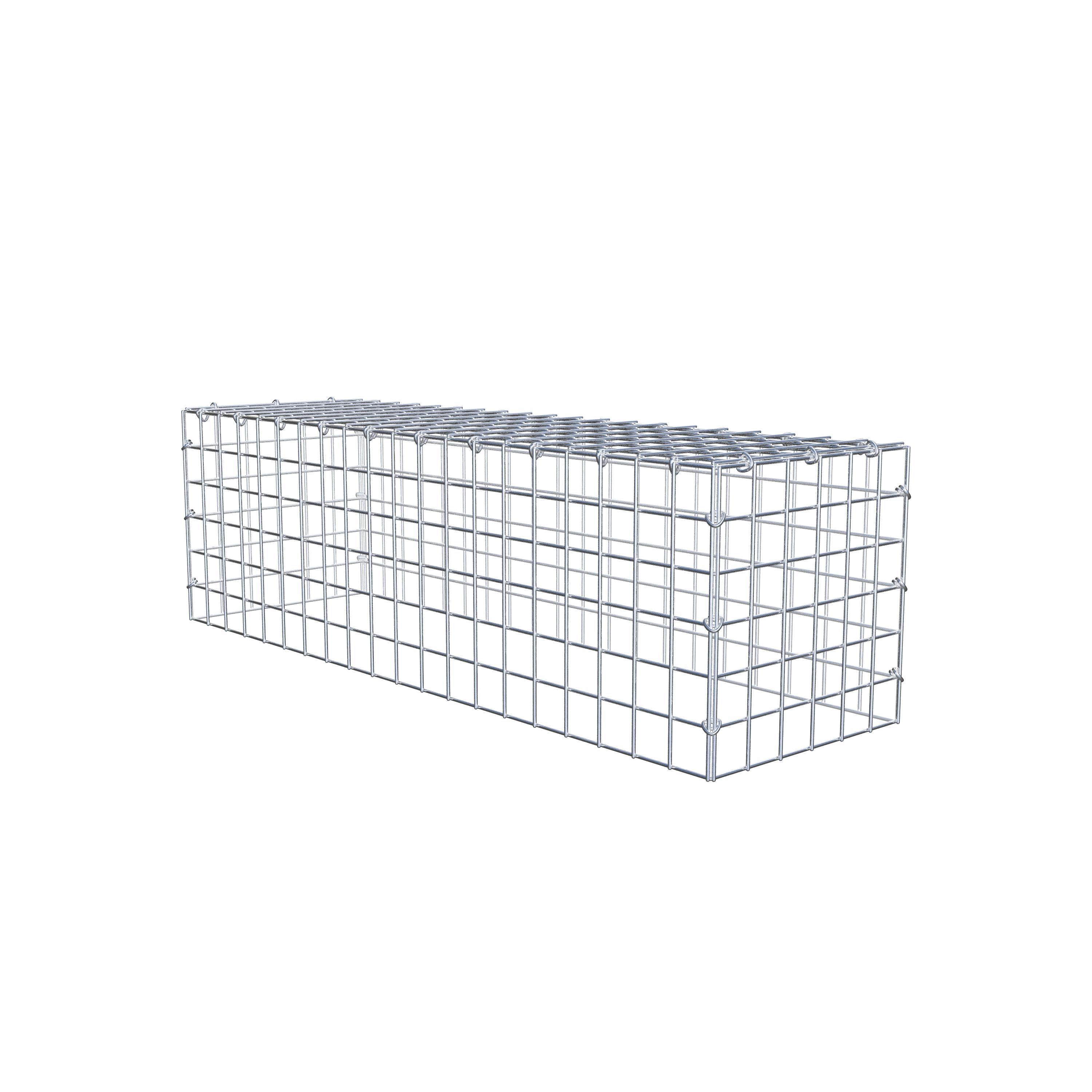 Anbaugabione Typ 3 100 cm x 30 cm x 30 cm (L x H x T), Maschenweite 5 cm x 5 cm, C-Ring