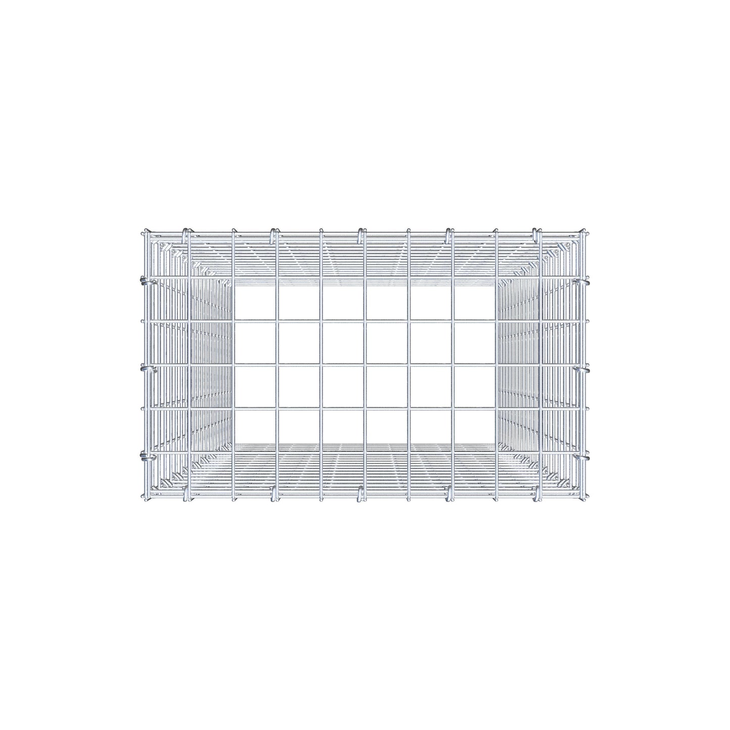 Gabião Tipo 3 100 cm x 50 cm x 30 cm (C x A x P), malhagem 5 cm x 5 cm, anel C