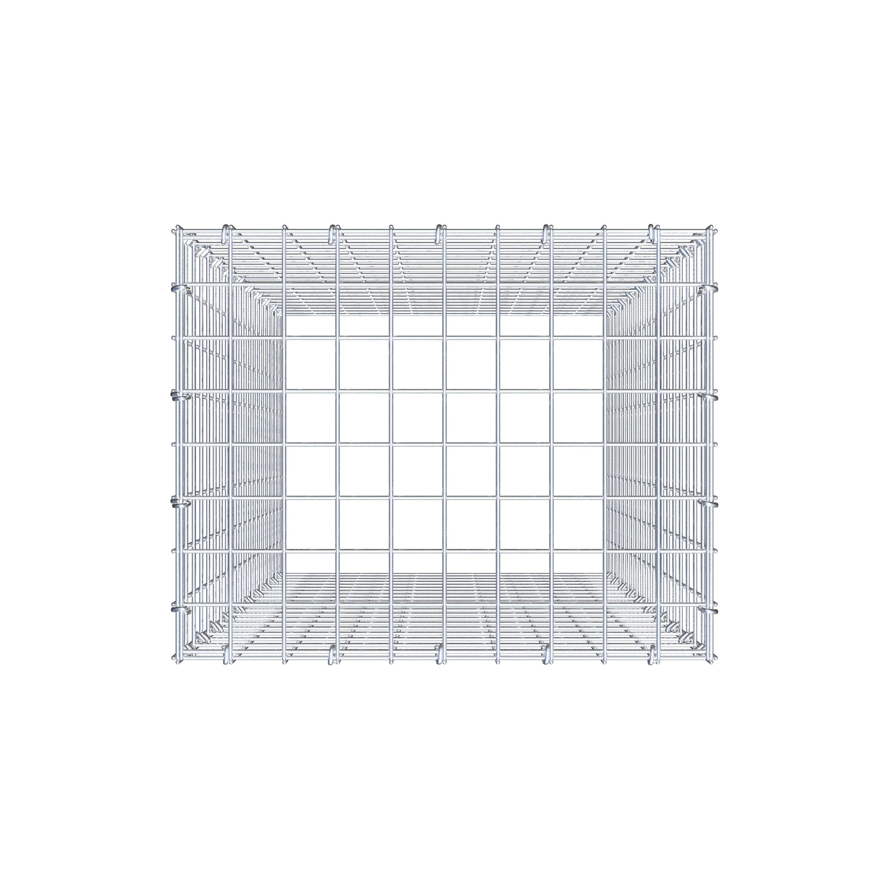 Gabião Tipo 3 100 cm x 50 cm x 40 cm (C x A x P), malhagem 5 cm x 5 cm, anel C