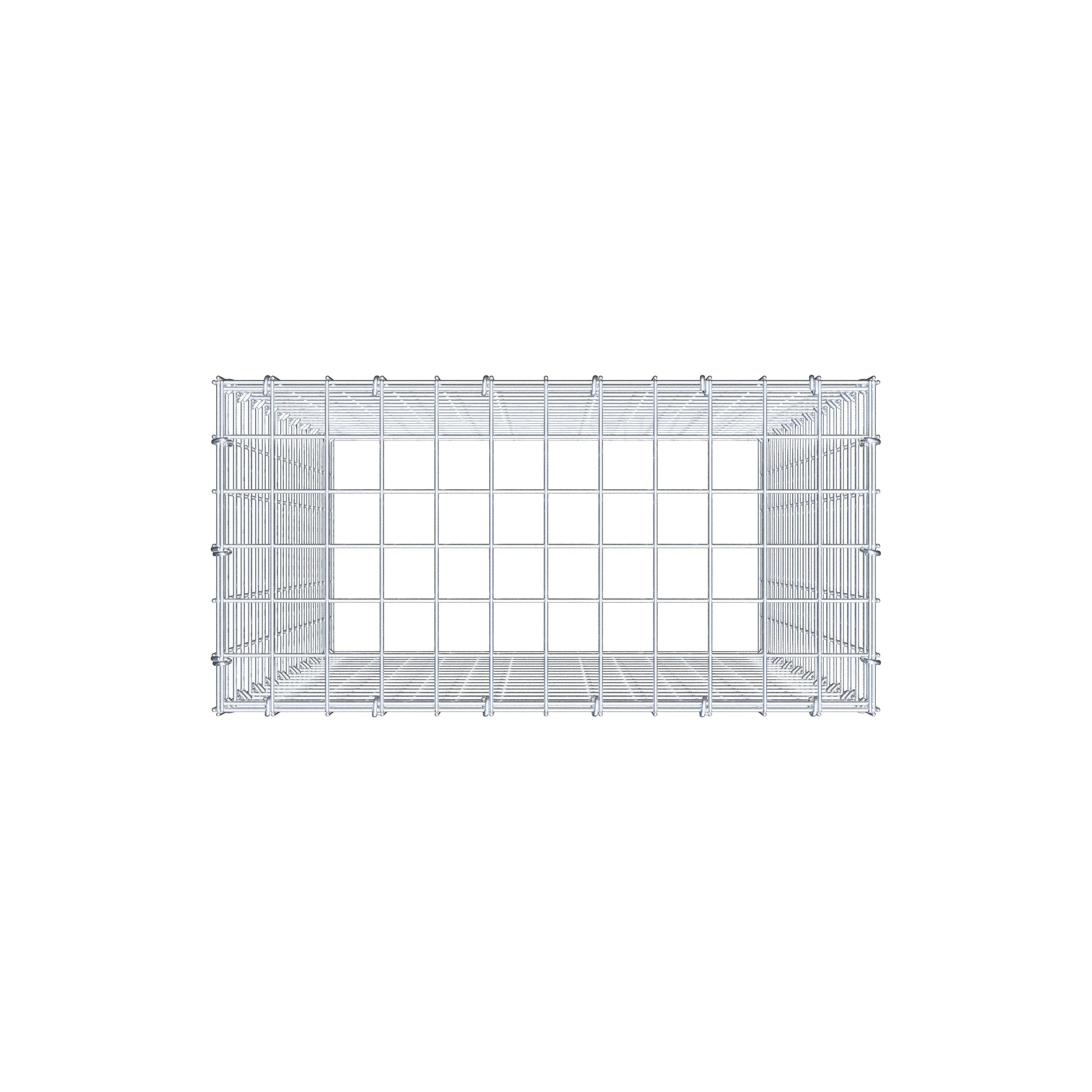 Gabião Tipo 3 100 cm x 60 cm x 30 cm (C x A x P), malhagem 5 cm x 5 cm, anel C