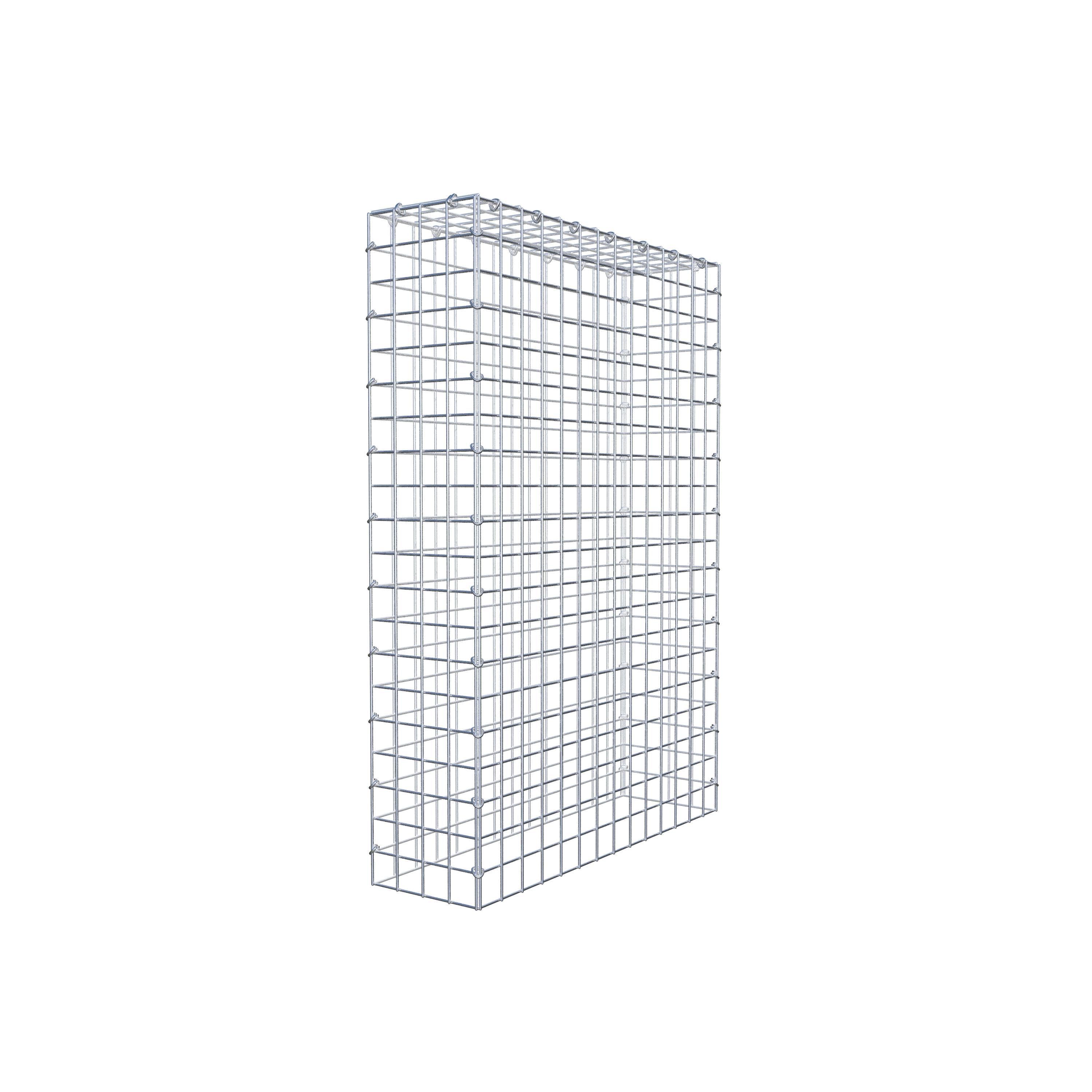 Mounted gabion type 3 100 cm x 70 cm x 20 cm (L x H x D), mesh size 5 cm x 5 cm, C-ring