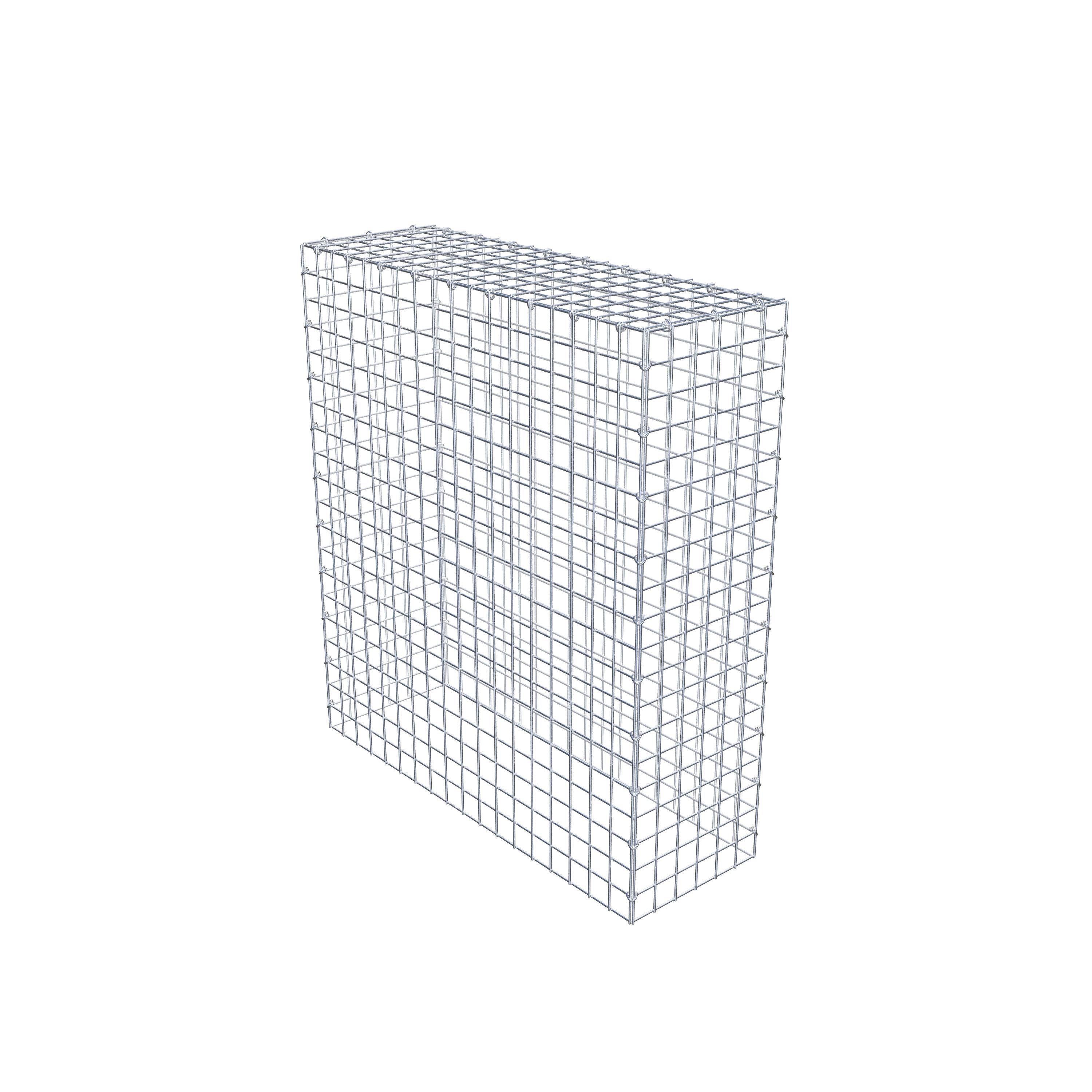 Monteret gabion type 3 100 cm x 90 cm x 30 cm (L x H x D), maskestørrelse 5 cm x 5 cm, C-ring