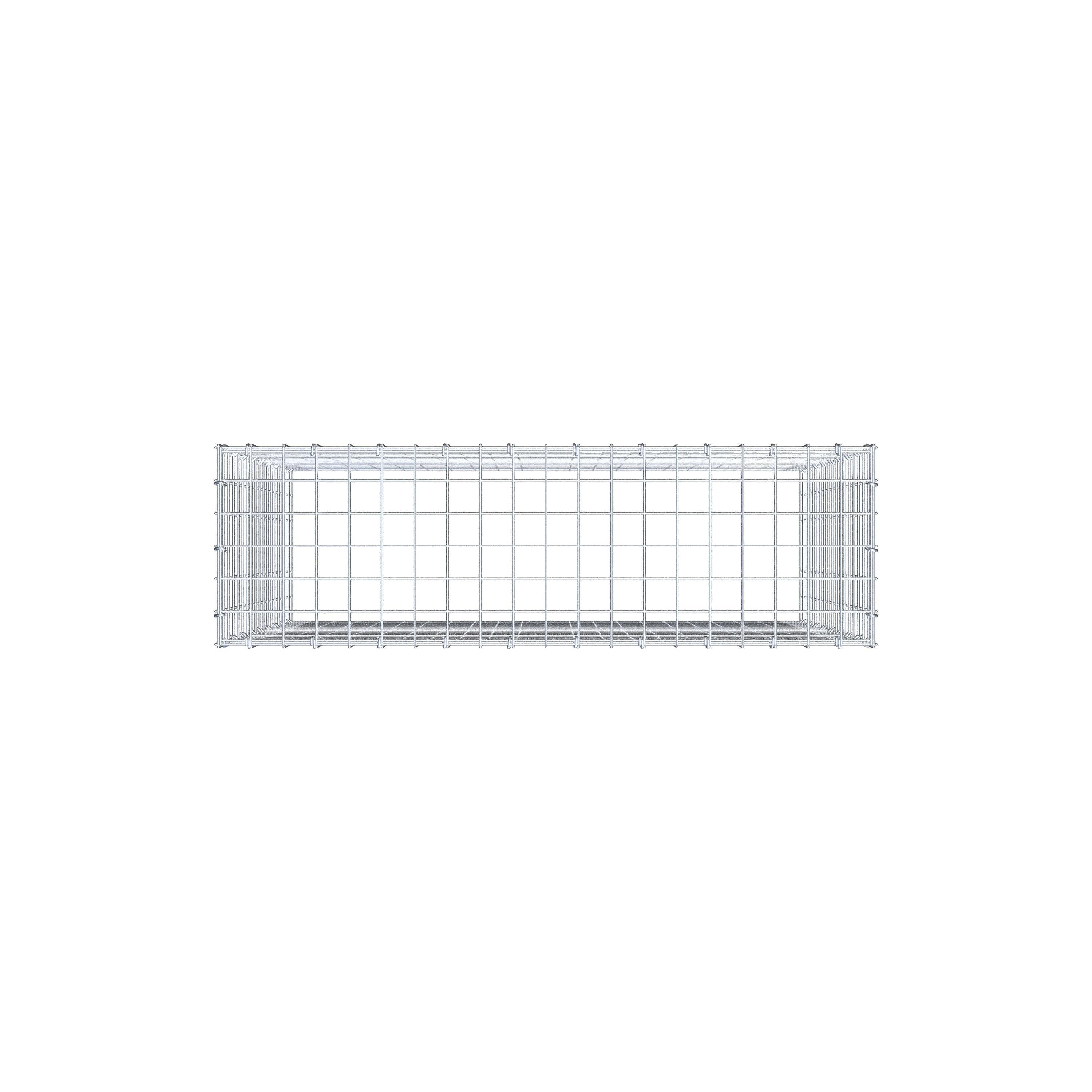 Anbaugabione Typ 3 100 cm x 90 cm x 30 cm (L x H x T), Maschenweite 5 cm x 5 cm, C-Ring