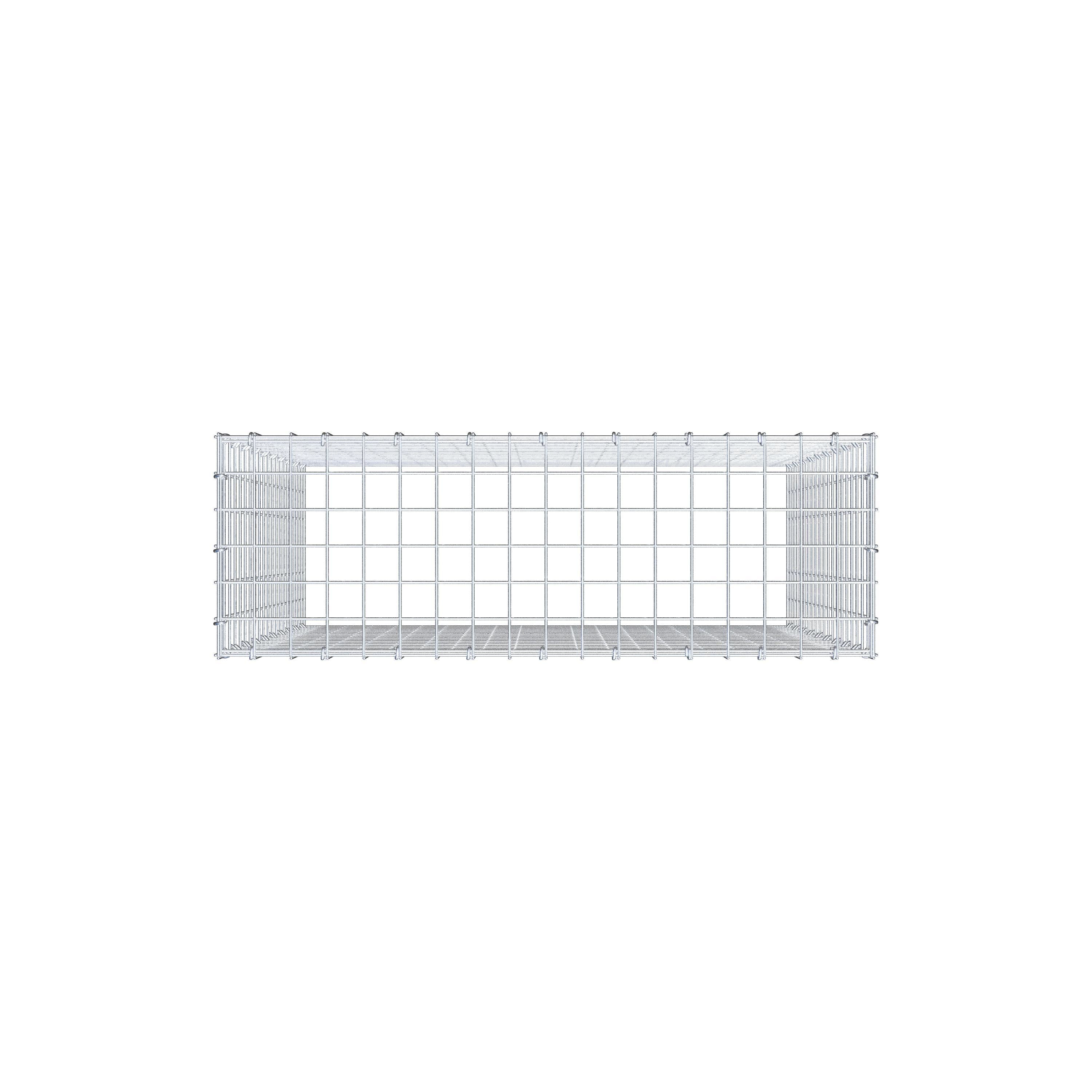 Anbaugabione Typ 3 100 cm x 90 cm x 30 cm (L x H x T), Maschenweite 5 cm x 5 cm, C-Ring