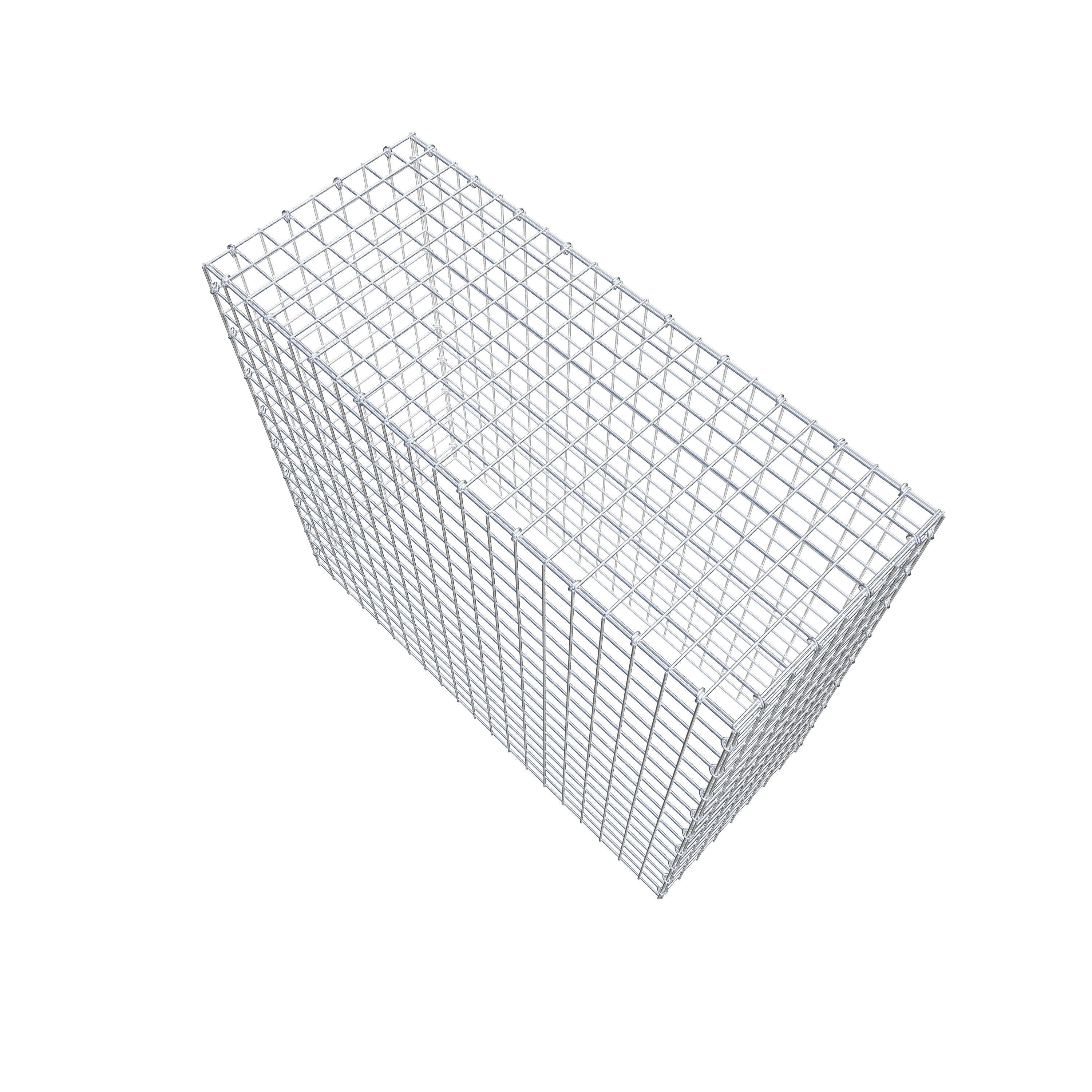 Monteret gabion type 3 100 cm x 90 cm x 40 cm (L x H x D), maskestørrelse 5 cm x 5 cm, C-ring