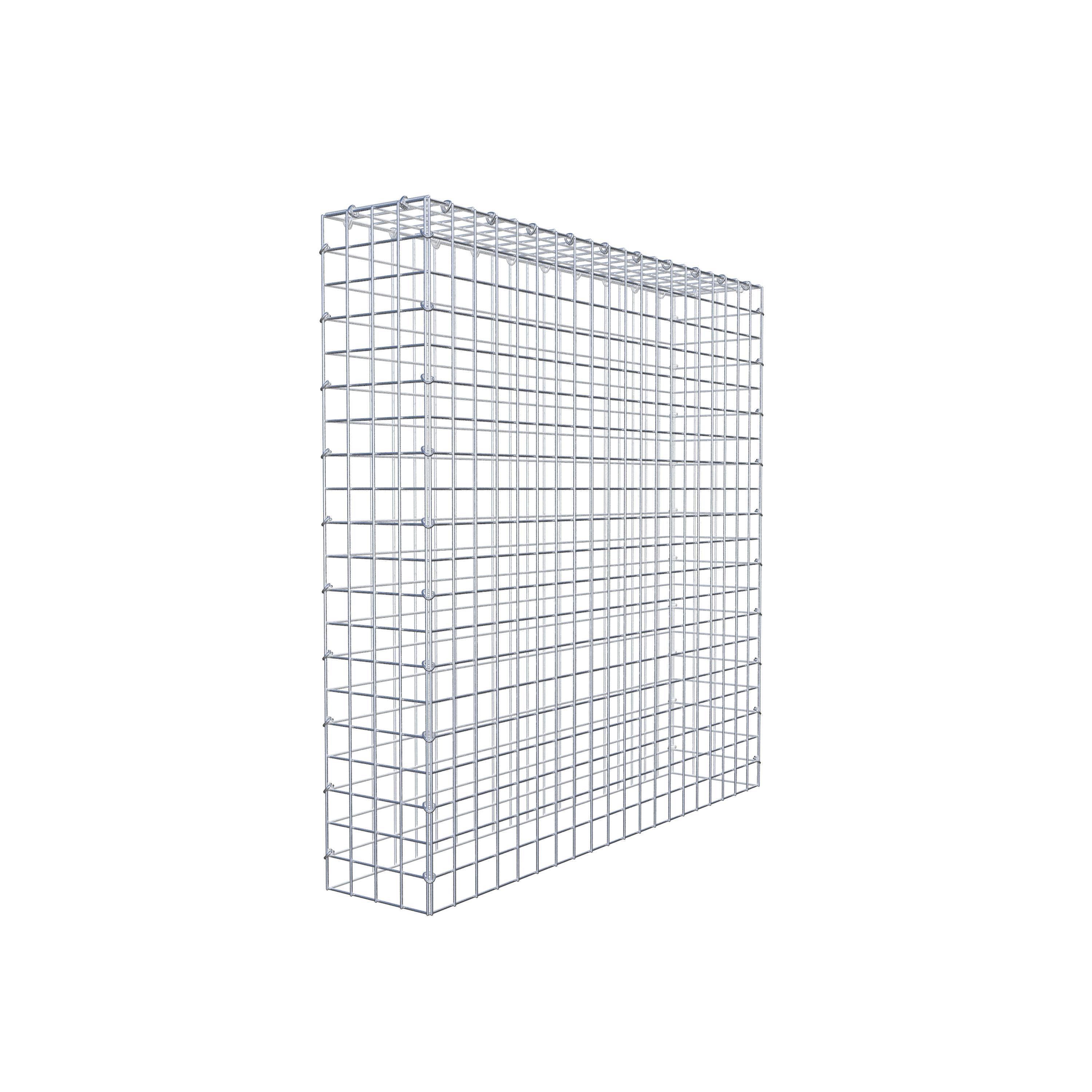 Mounted gabion type 3 100 cm x 100 cm x 20 cm (L x H x D), mesh size 5 cm x 5 cm, C-ring