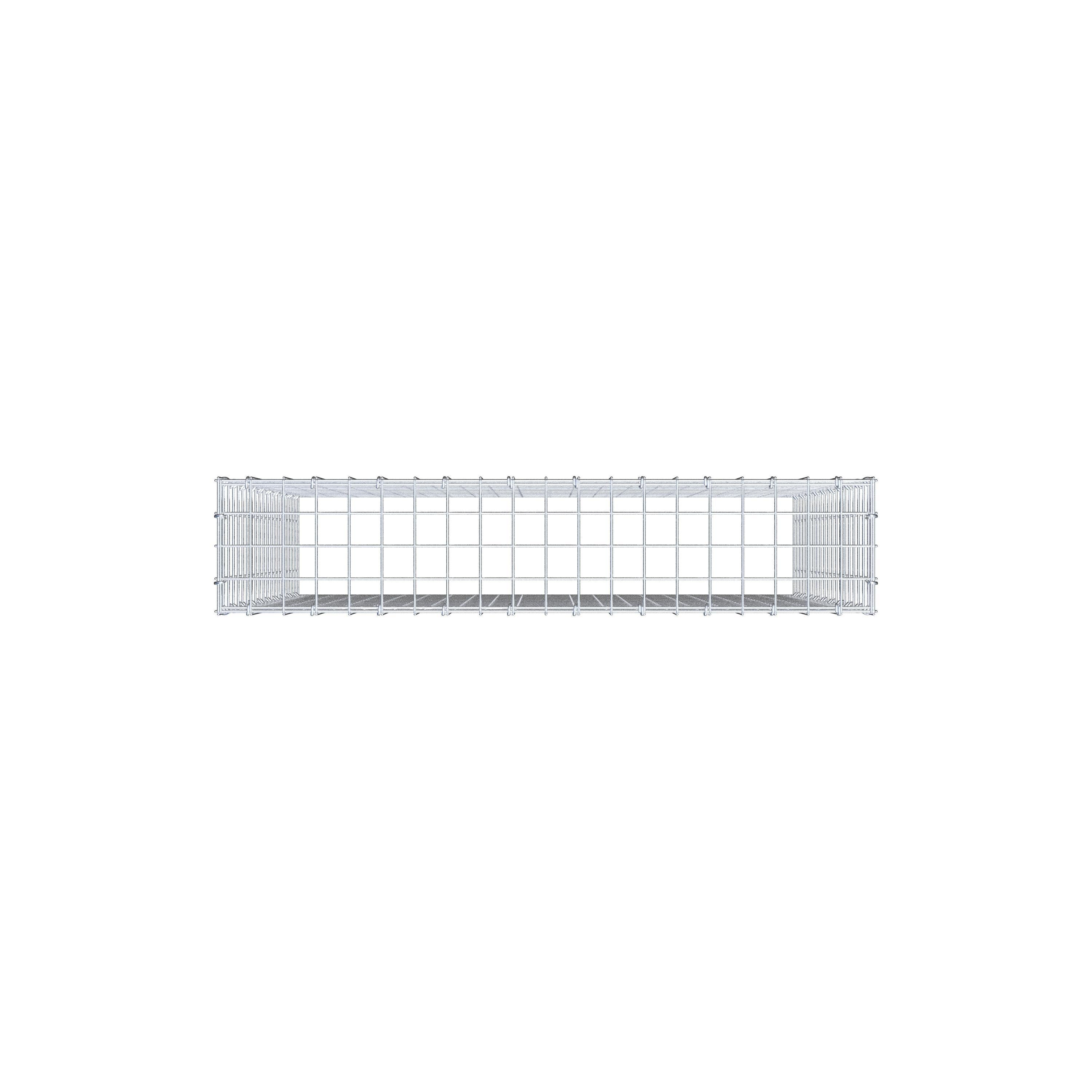 Add-on schanskorf type 3 100 cm x 100 cm x 20 cm (L x H x D), maaswijdte 5 cm x 5 cm, C-ring