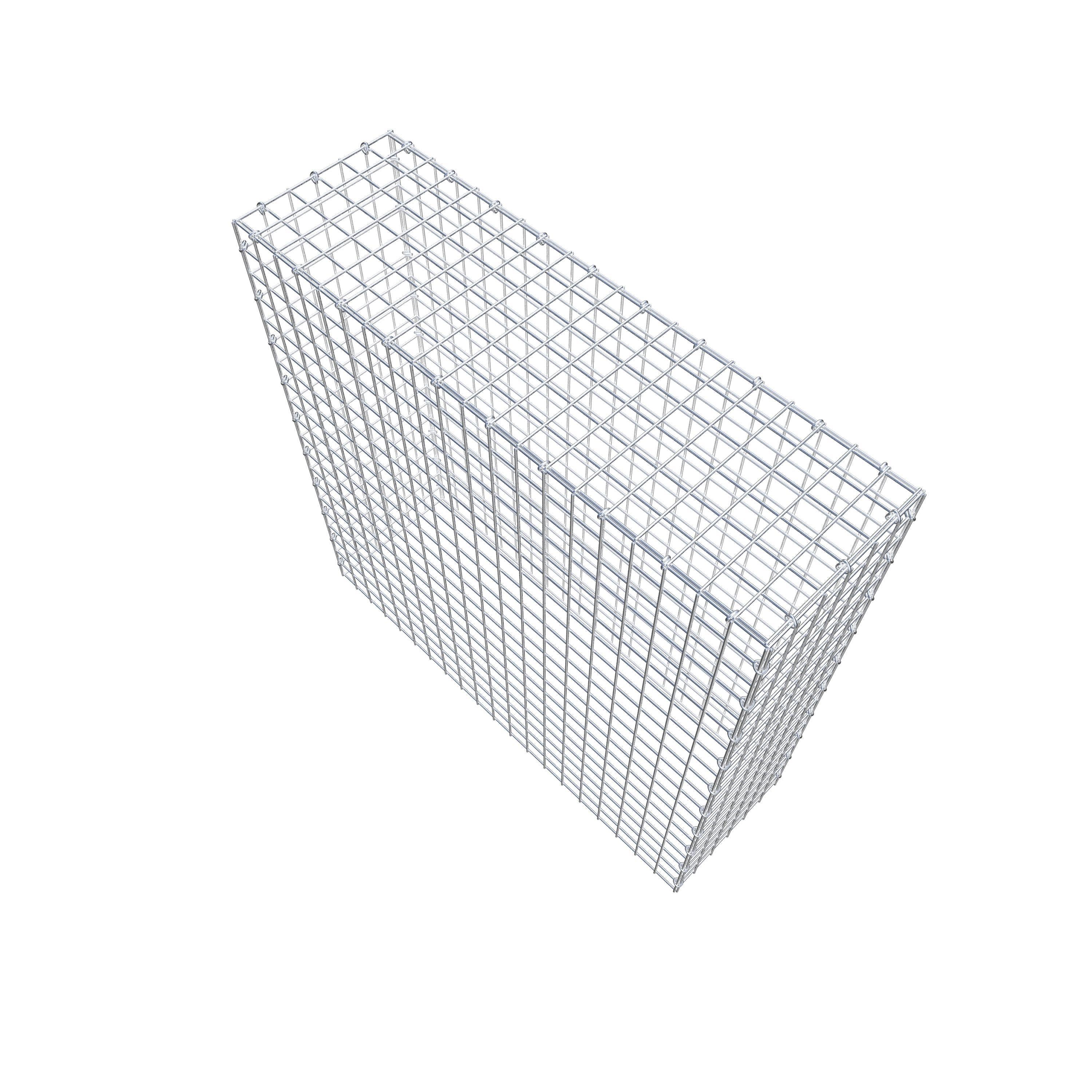 Monteret gabion type 3 100 cm x 100 cm x 30 cm (L x H x D), maskestørrelse 5 cm x 5 cm, C-ring