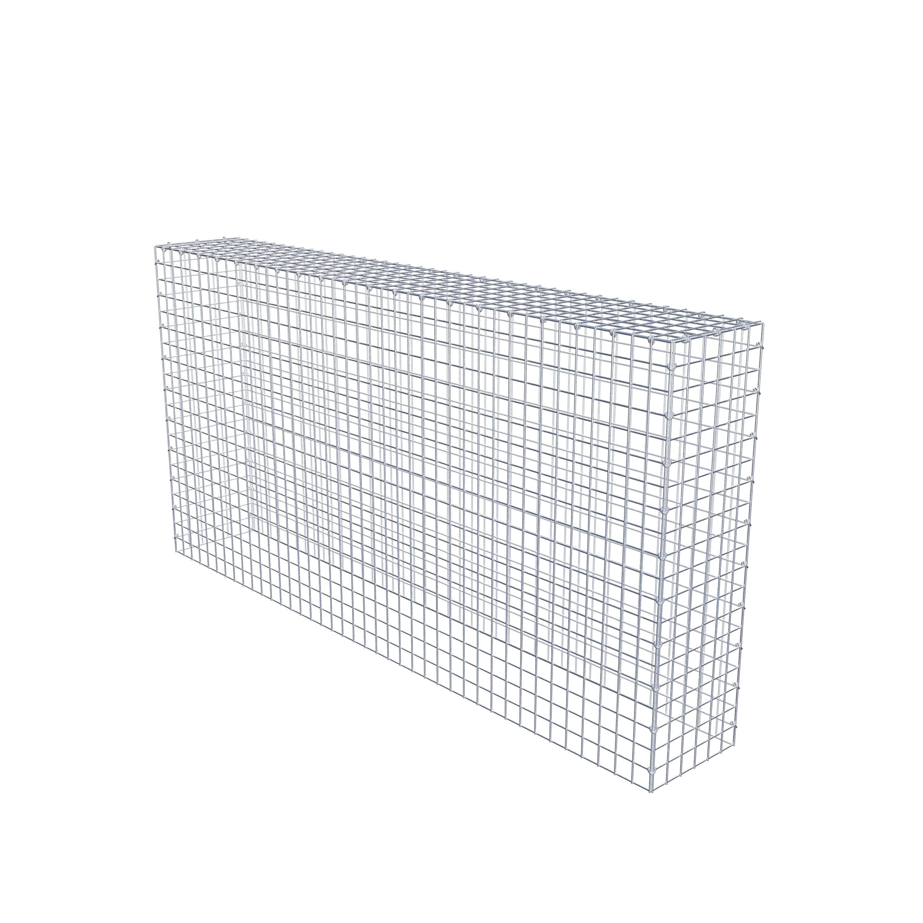 Monteret gabion type 3 200 cm x 100 cm x 30 cm (L x H x D), maskestørrelse 5 cm x 5 cm, C-ring