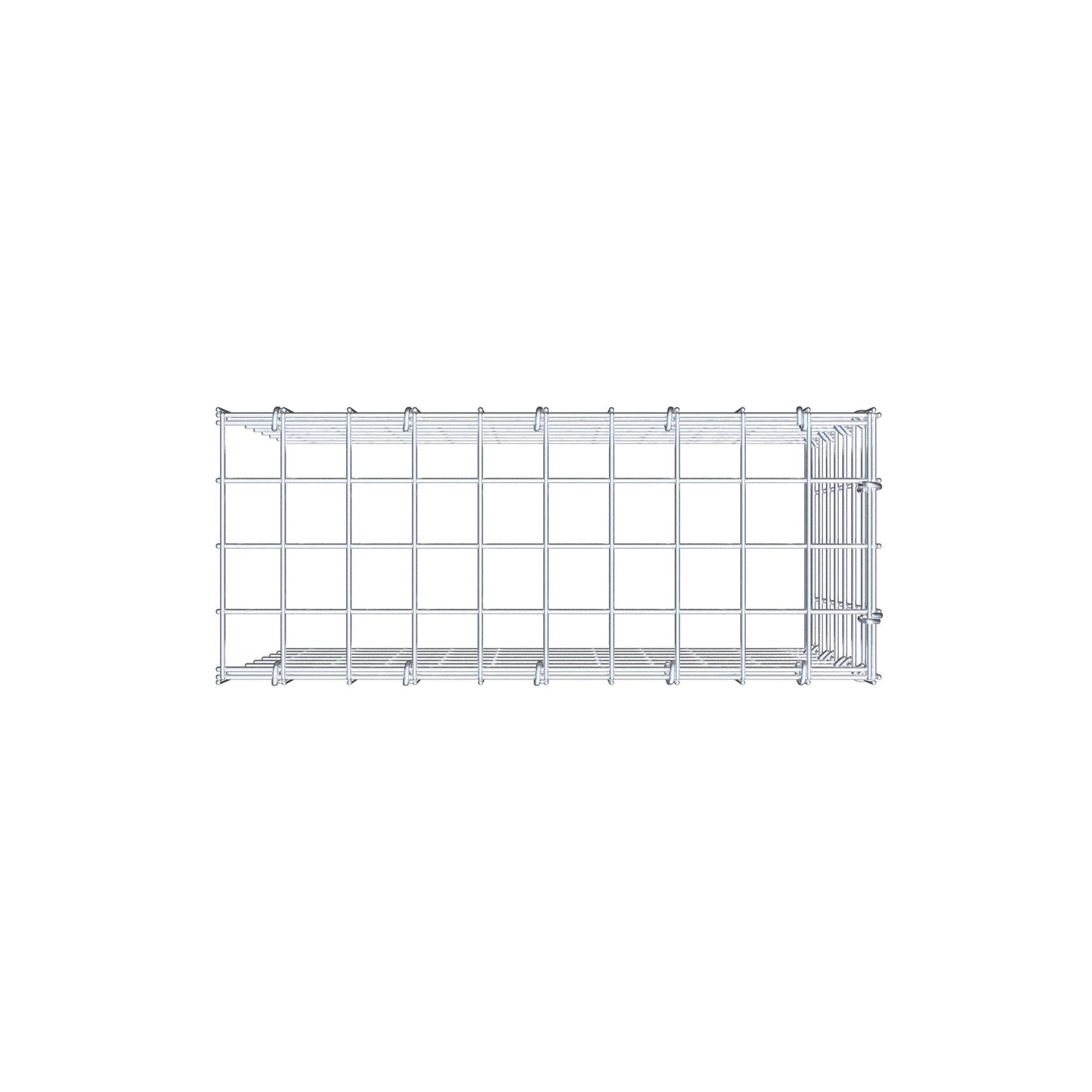 Tilläggspåle typ 4 50 cm x 40 cm x 20 cm (L x H x D), maskstorlek 5 cm x 5 cm, C-ring