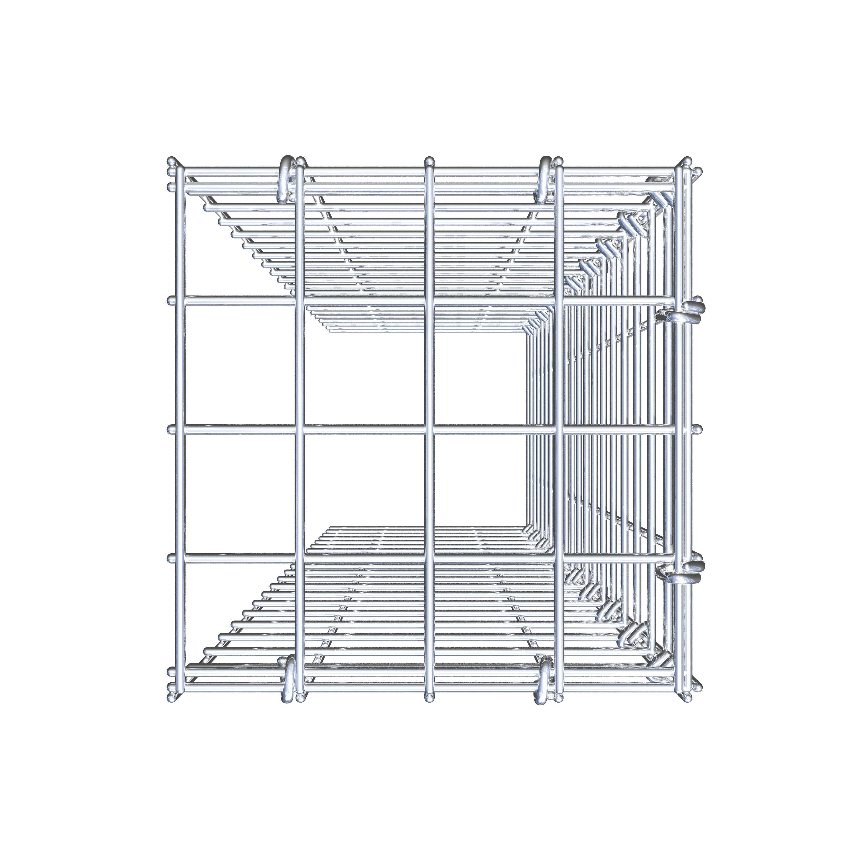 Fourche rapportée type 4 100 cm x 20 cm x 20 cm (L x H x P), mailles 5 cm x 5 cm, anneau en C