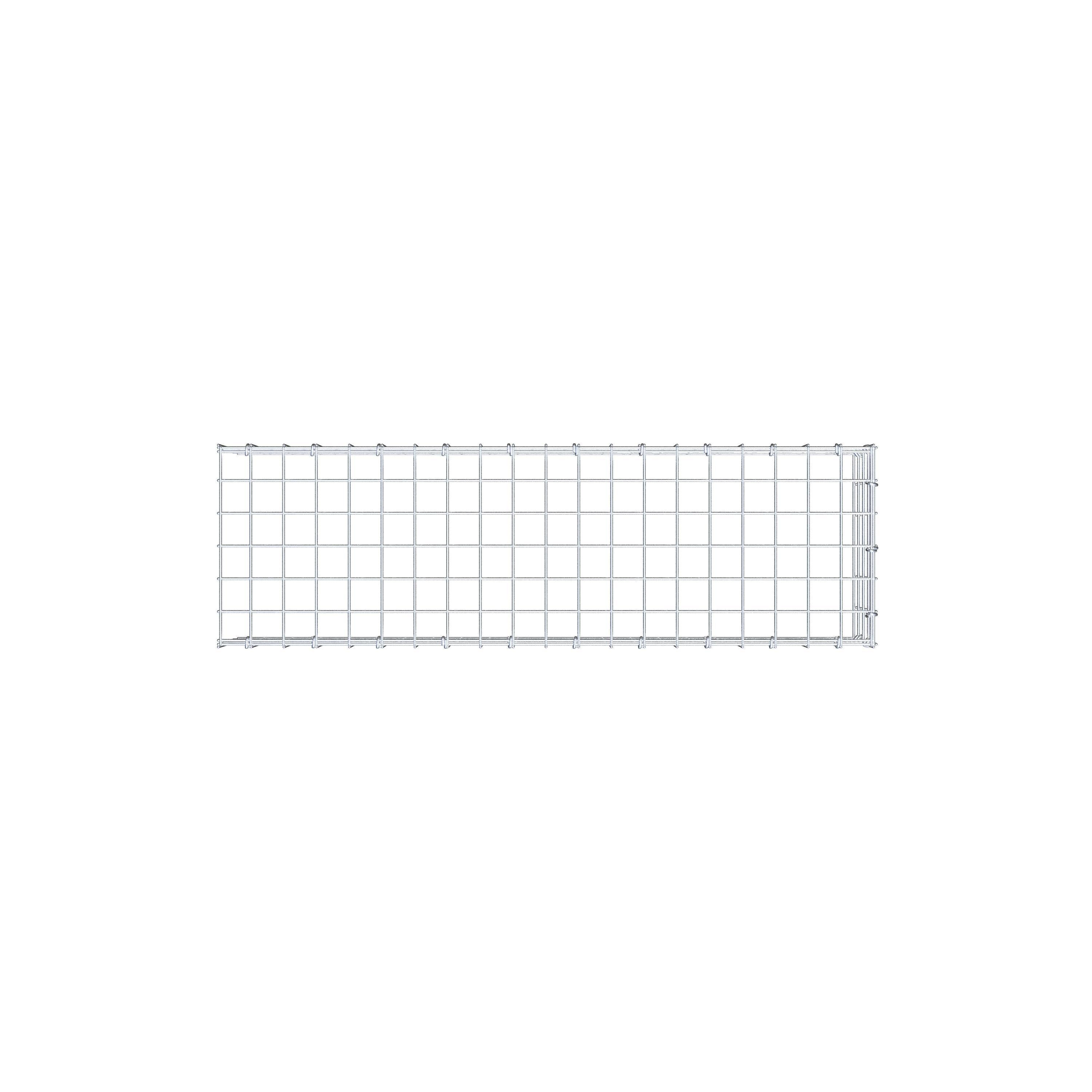 Mounted gabion type 4 100 cm x 20 cm x 30 cm (L x H x D), mesh size 5 cm x 5 cm, C-ring