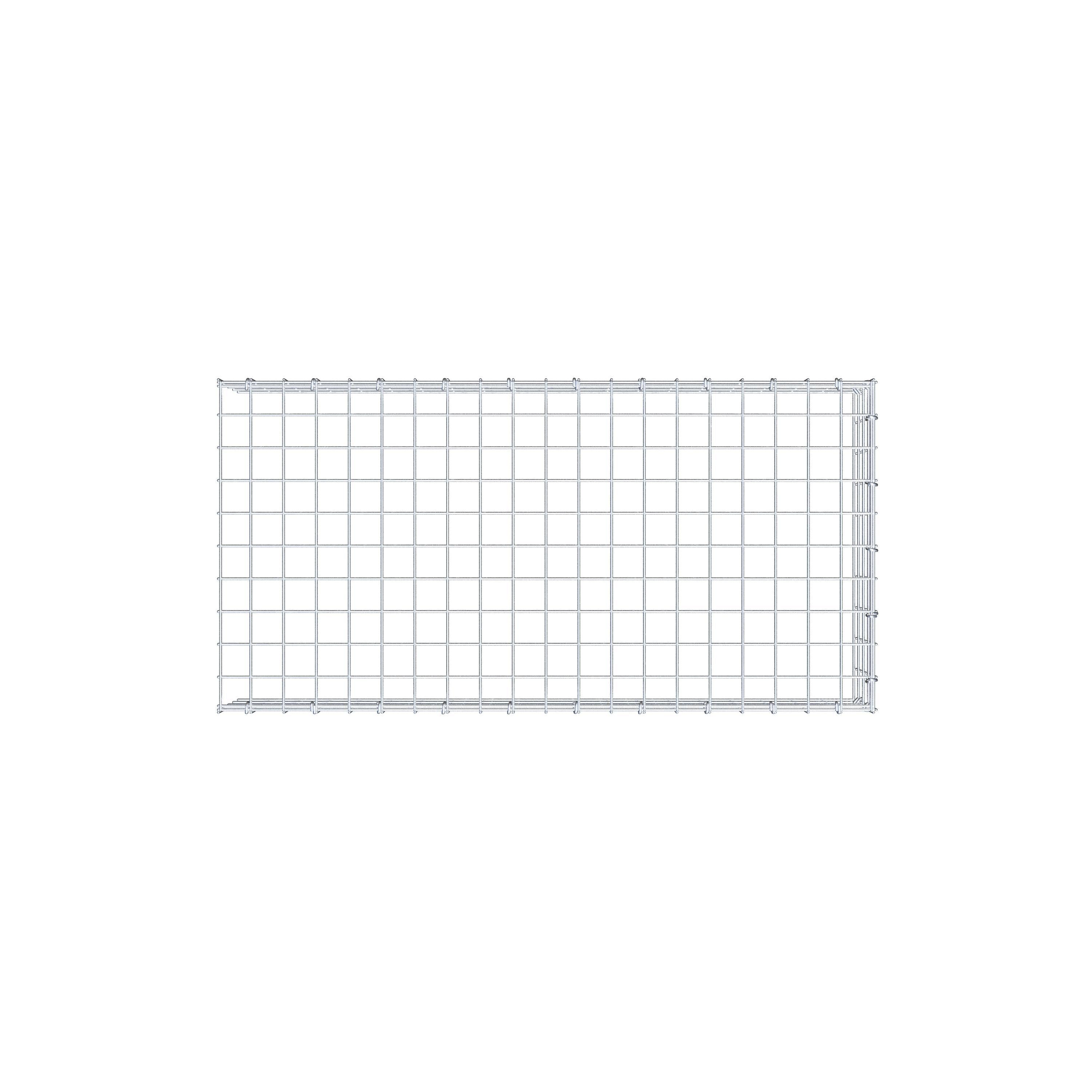 Anbaugabione Typ 4 100 cm x 20 cm x 50 cm (L x H x T), Maschenweite 5 cm x 5 cm, C-Ring