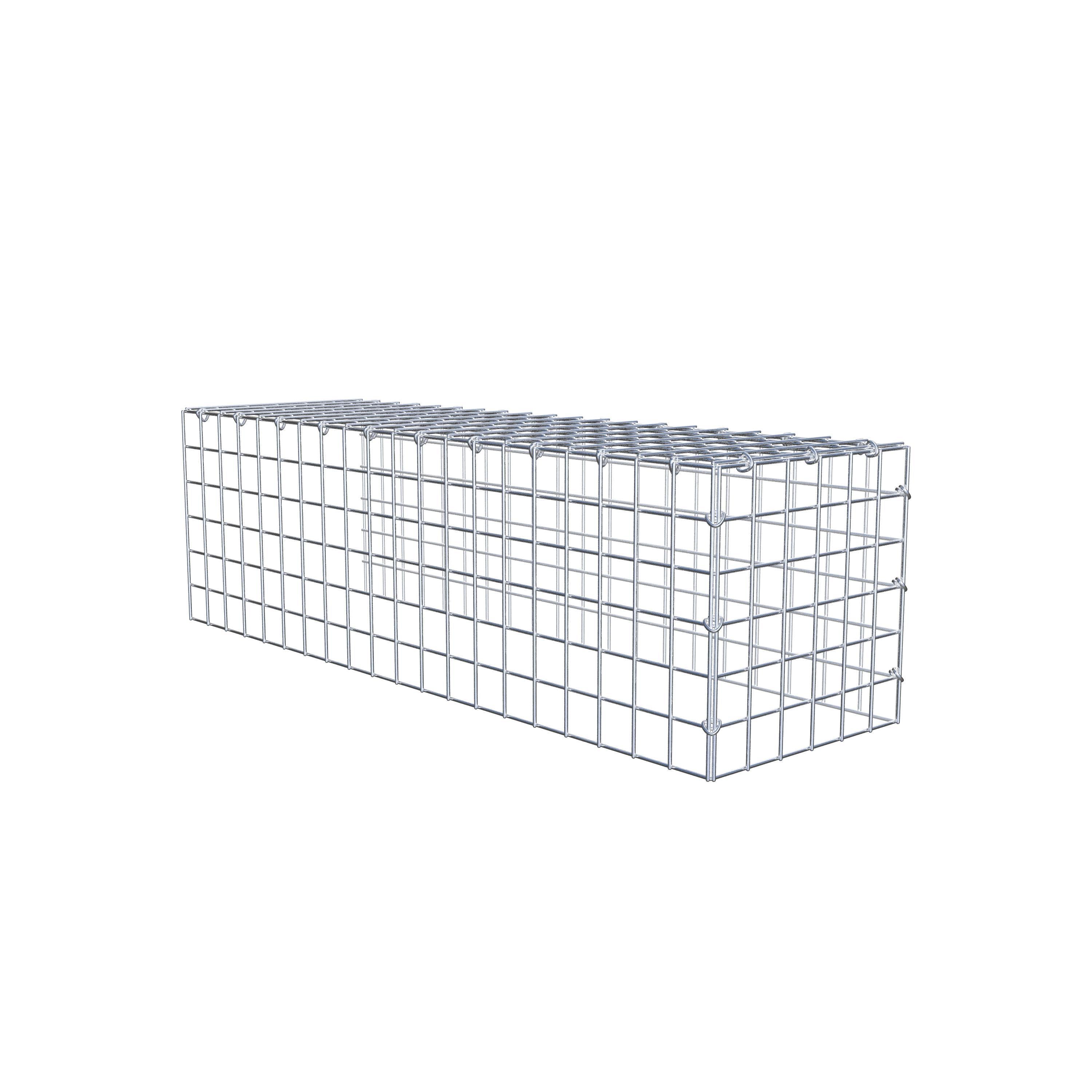 Anbaugabione Typ 4 100 cm x 30 cm x 30 cm (L x H x T), Maschenweite 5 cm x 5 cm, C-Ring