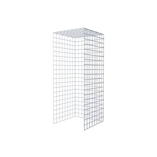 Monteret gabion type 4 100 cm x 40 cm x 40 cm (L x H x D), maskestørrelse 5 cm x 5 cm, C-ring