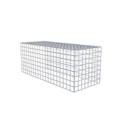 Gavión adicional tipo 4 100 cm x 40 cm x 40 cm (L x A x P), malla 5 cm x 5 cm, anillo en C