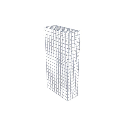Fästbar gabion typ 4 100 cm x 50 cm x 20 cm (L x H x D), maskstorlek 5 cm x 5 cm, C-ring