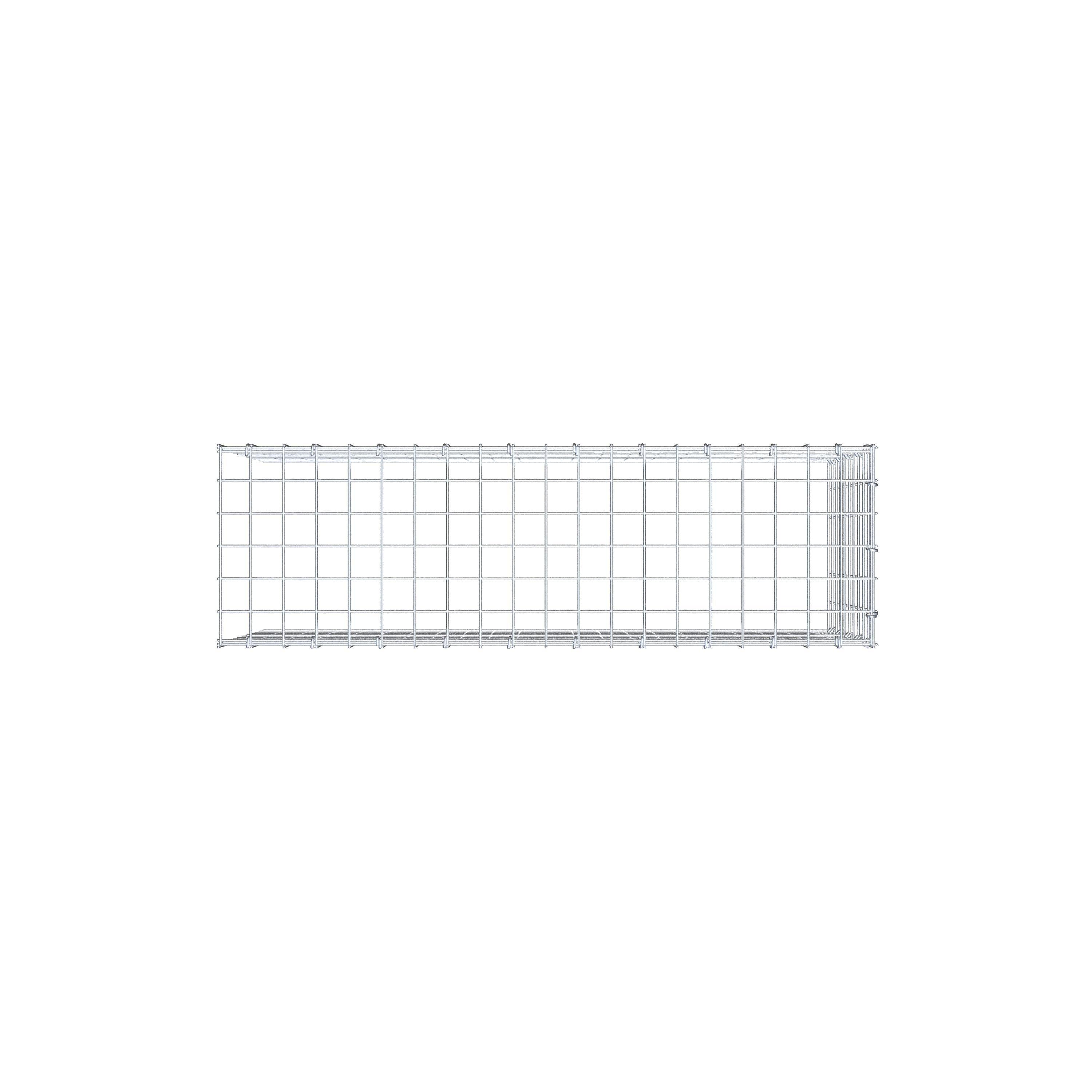 Anbaugabione Typ 4 100 cm x 50 cm x 30 cm (L x H x T), Maschenweite 5 cm x 5 cm, C-Ring