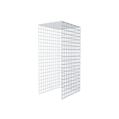 Monteret gabion type 4 100 cm x 50 cm x 40 cm (L x H x D), maskestørrelse 5 cm x 5 cm, C-ring