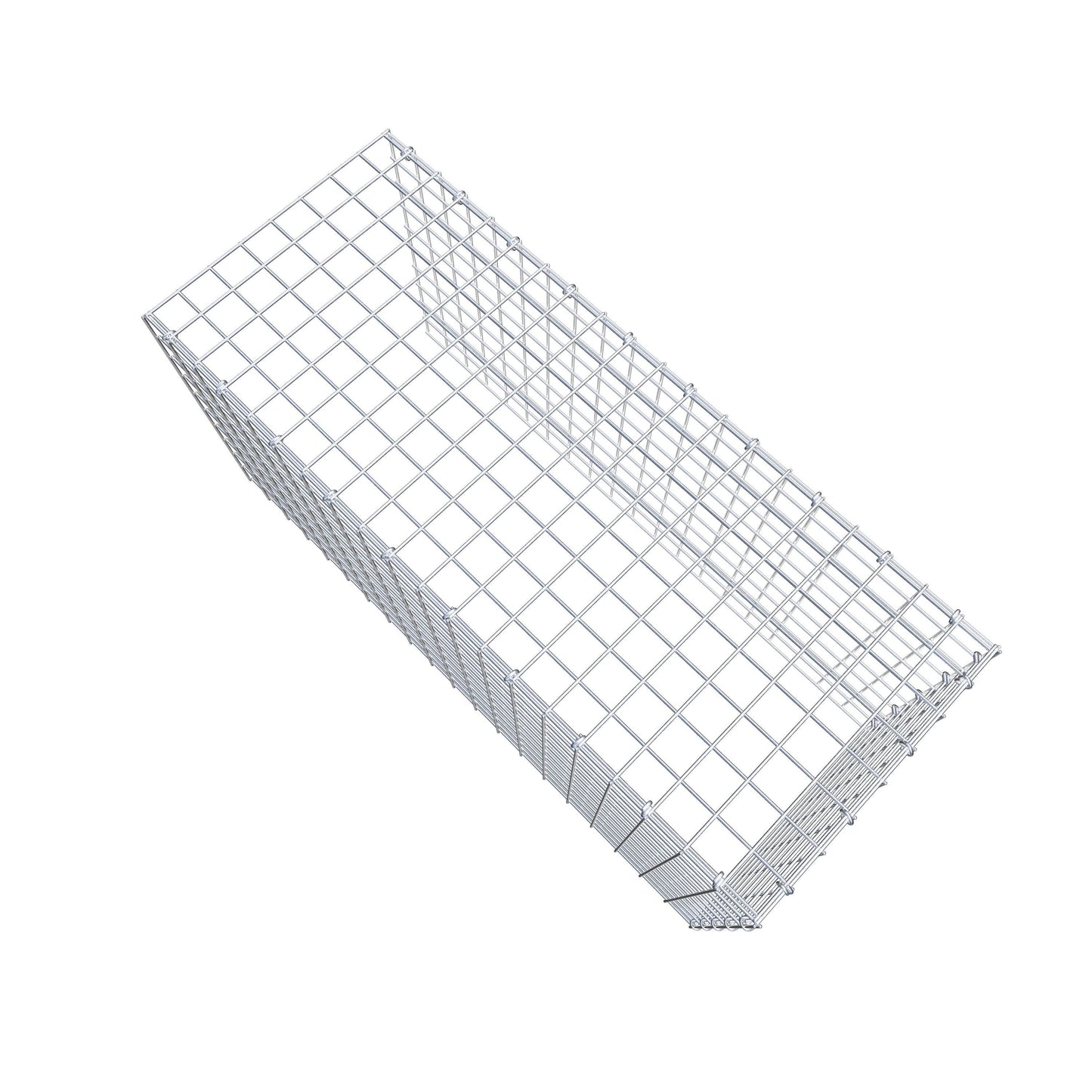 Monteret gabion type 4 100 cm x 50 cm x 40 cm (L x H x D), maskestørrelse 5 cm x 5 cm, C-ring