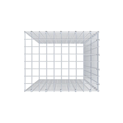 Monteret gabion type 4 100 cm x 50 cm x 40 cm (L x H x D), maskestørrelse 5 cm x 5 cm, C-ring
