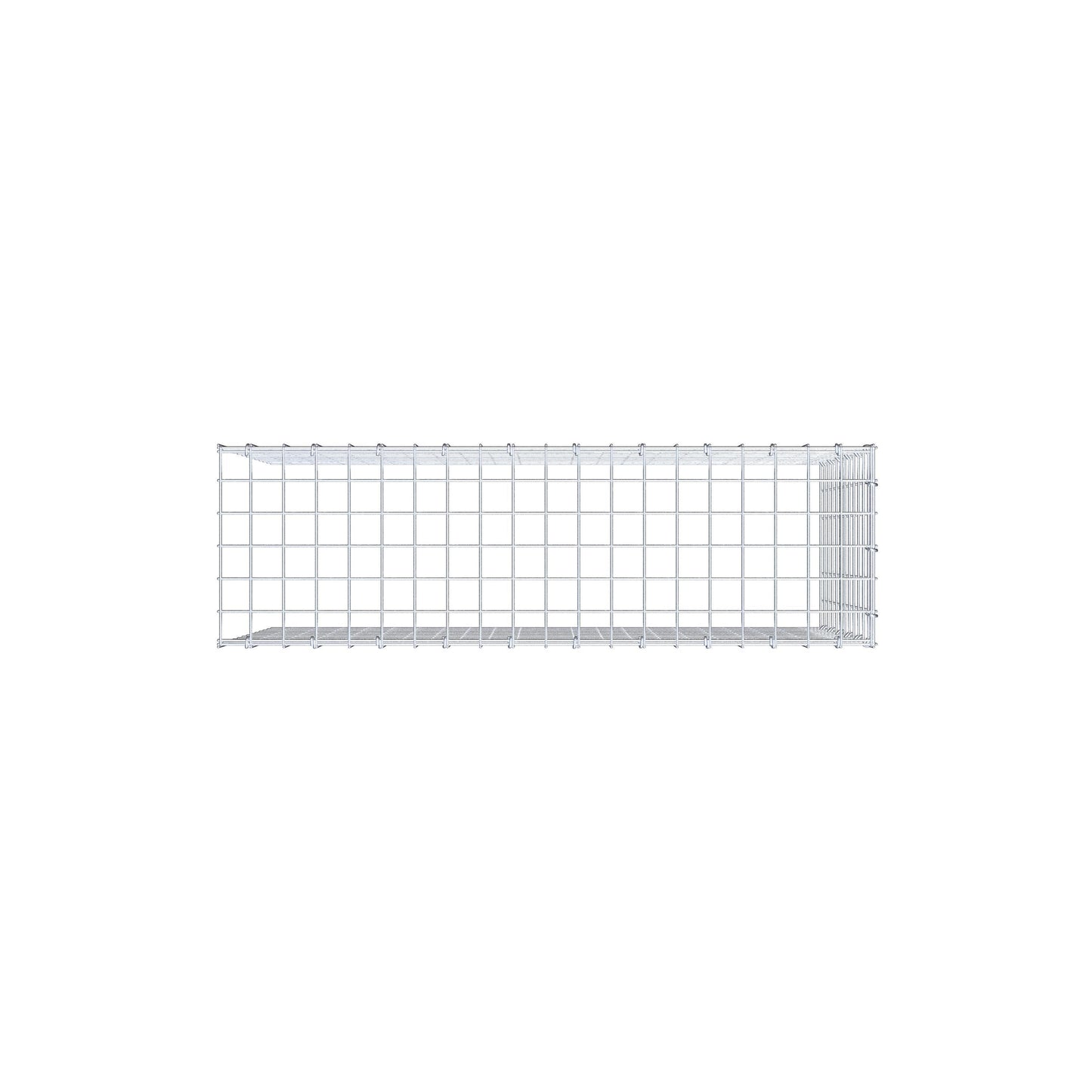 Extra gabion typ 4 100 cm x 60 cm x 30 cm (L x H x D), maskstorlek 5 cm x 5 cm, C-ring