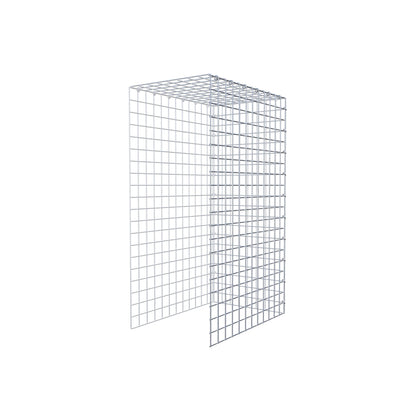 Fästbar gabion typ 4 100 cm x 60 cm x 40 cm (L x H x D), maskstorlek 5 cm x 5 cm, C-ring