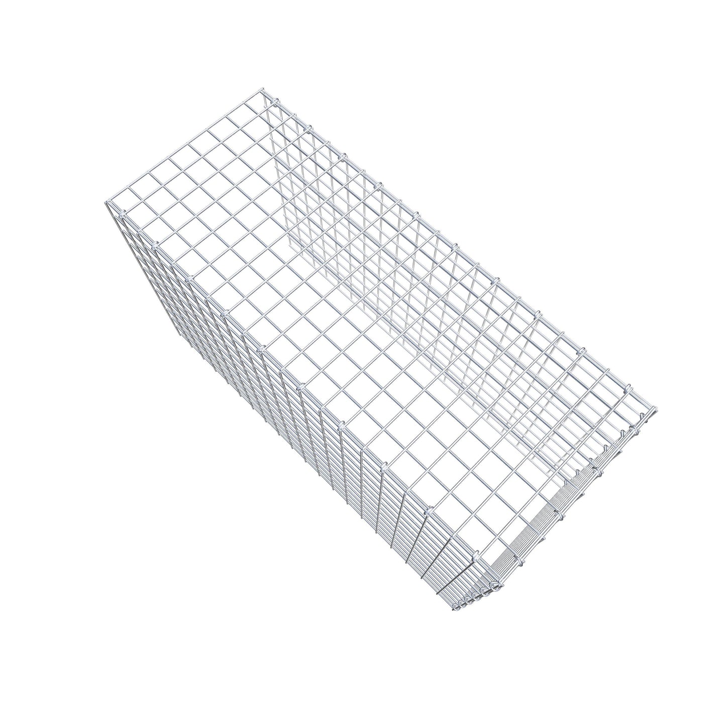 Fästbar gabion typ 4 100 cm x 60 cm x 40 cm (L x H x D), maskstorlek 5 cm x 5 cm, C-ring