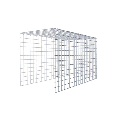 Fästbar gabion typ 4 100 cm x 60 cm x 50 cm (L x H x D), maskstorlek 5 cm x 5 cm, C-ring