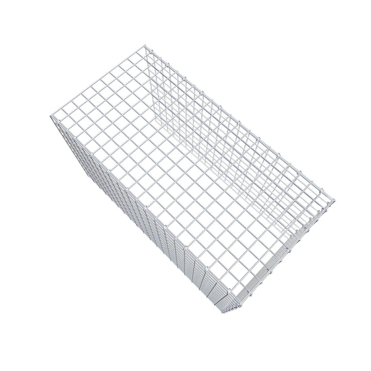Fästbar gabion typ 4 100 cm x 60 cm x 50 cm (L x H x D), maskstorlek 5 cm x 5 cm, C-ring
