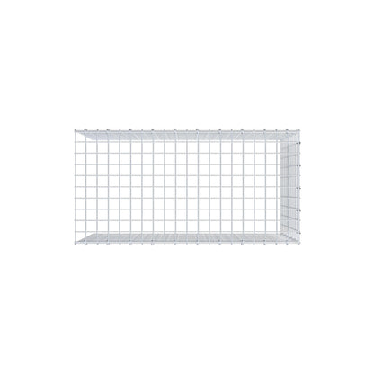 Fästbar gabion typ 4 100 cm x 60 cm x 50 cm (L x H x D), maskstorlek 5 cm x 5 cm, C-ring