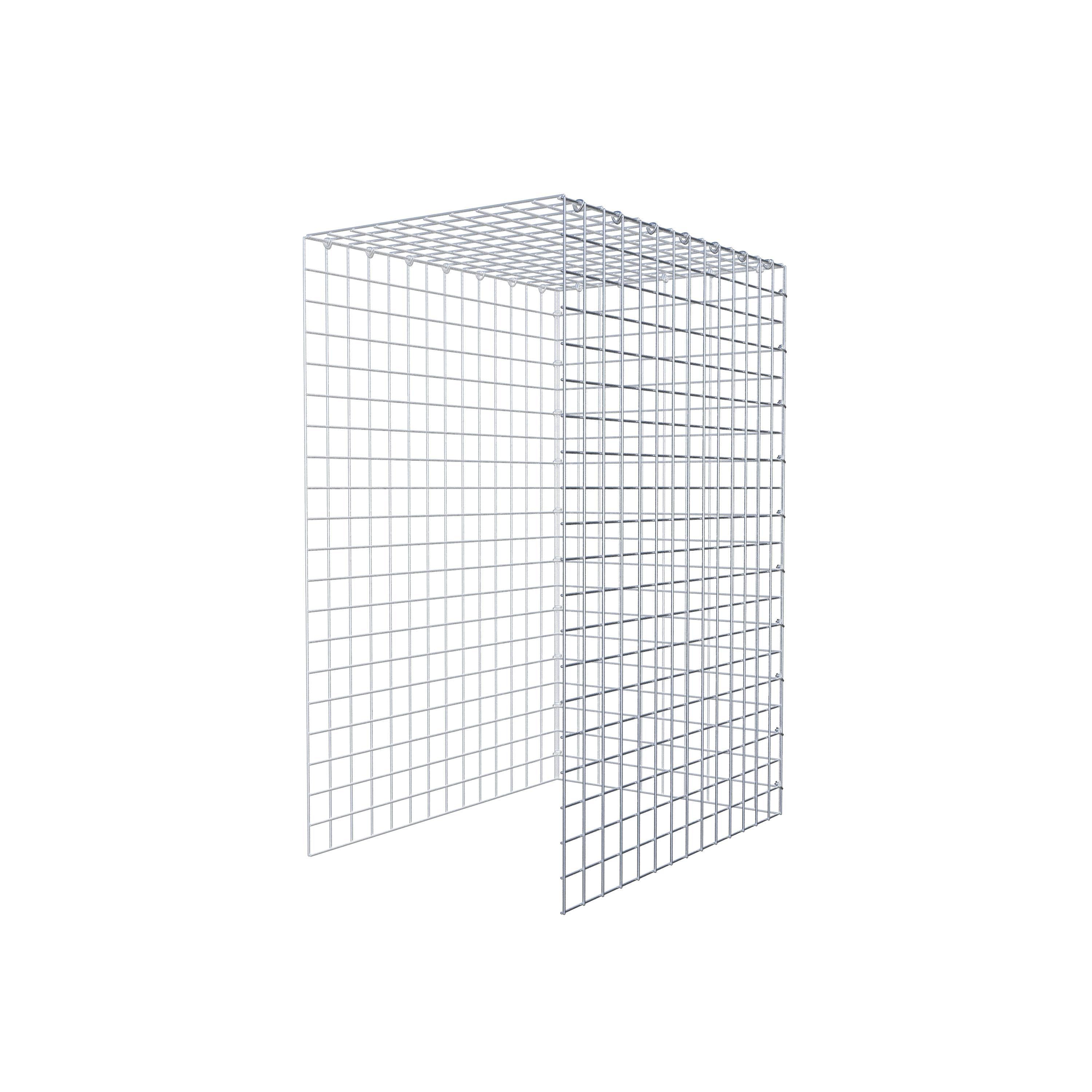 Mounted gabion type 4 100 cm x 70 cm x 50 cm (L x H x D), mesh size 5 cm x 5 cm, C-ring