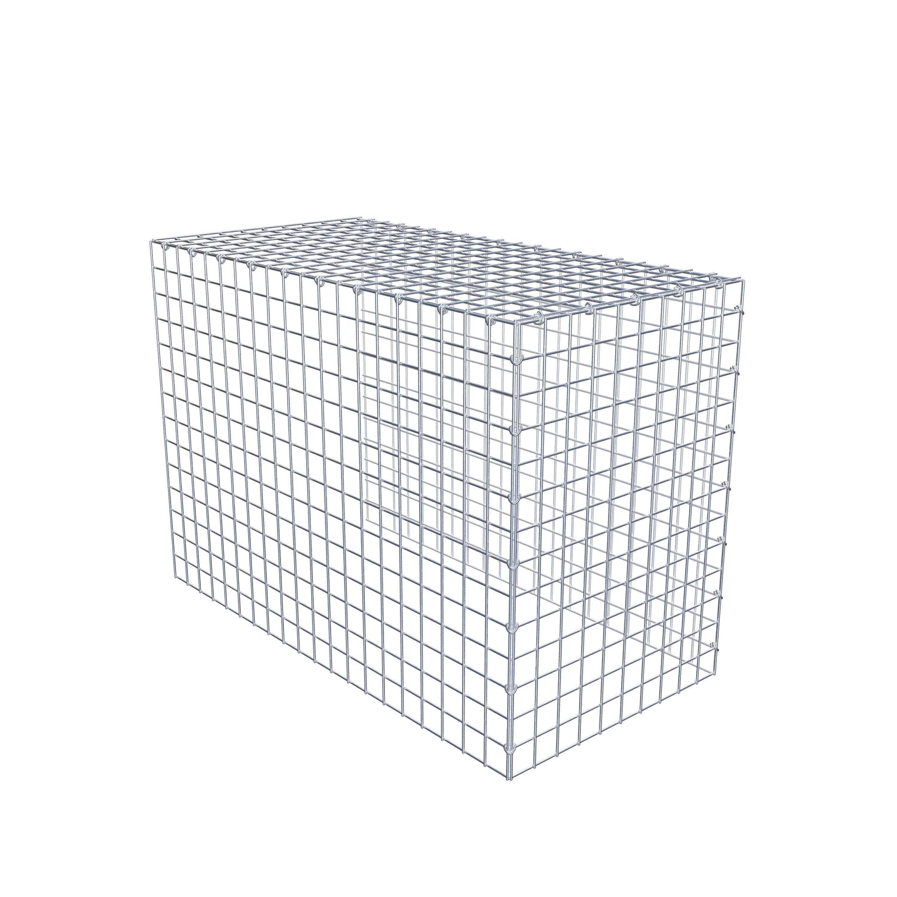 Monteret gabion type 4 100 cm x 70 cm x 50 cm (L x H x D), maskestørrelse 5 cm x 5 cm, C-ring