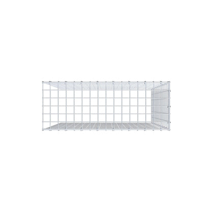 Mounted gabion type 4 100 cm x 80 cm x 30 cm (L x H x D), mesh size 5 cm x 5 cm, C-ring