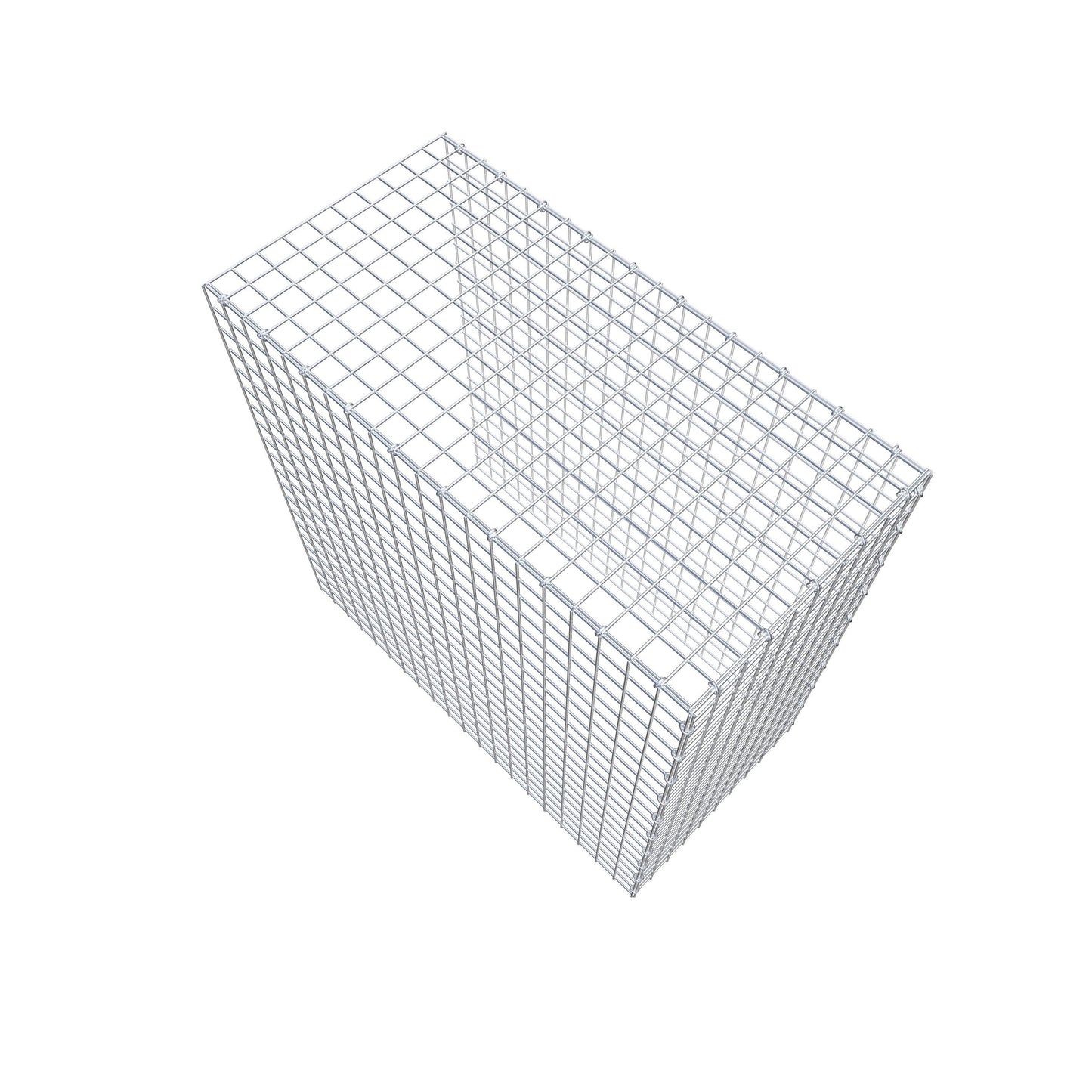 Mounted gabion type 4 100 cm x 100 cm x 50 cm (L x H x D), mesh size 5 cm x 5 cm, C-ring