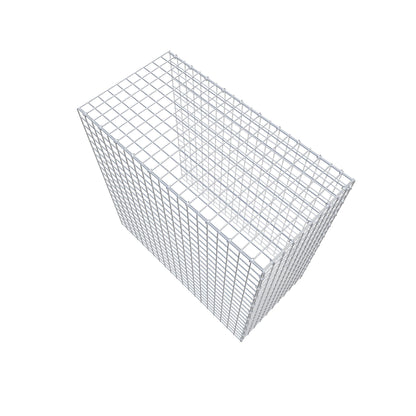 Mounted gabion type 4 100 cm x 100 cm x 50 cm (L x H x D), mesh size 5 cm x 5 cm, C-ring