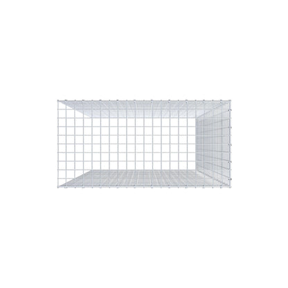 Mounted gabion type 4 200 cm x 100 cm x 50 cm (L x H x D), mesh size 5 cm x 5 cm, C-ring