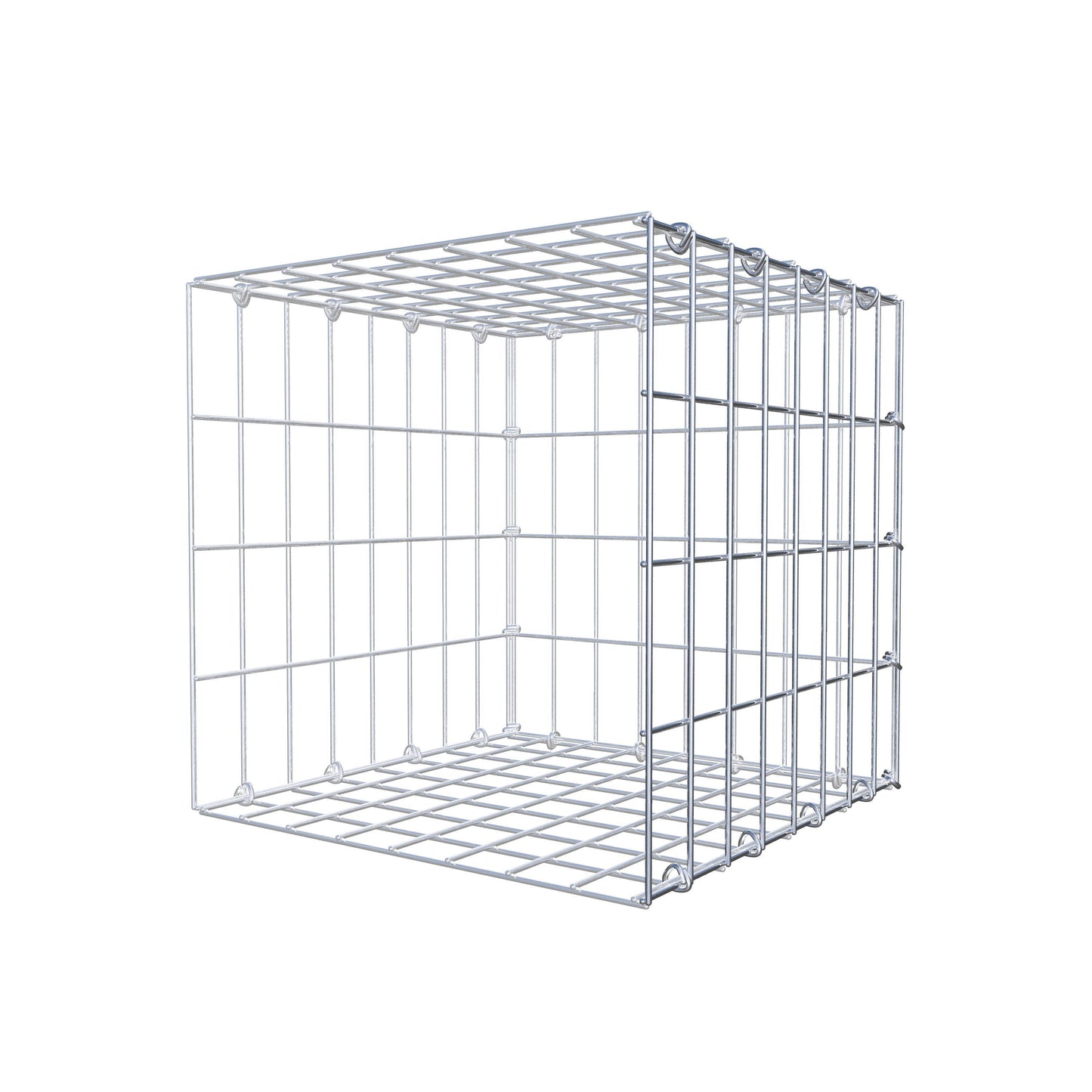 Monteret gabion type 2 40 cm x 40 cm x 40 cm, maskestørrelse 5 cm x 10 cm, C-ring