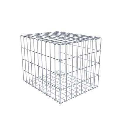 Mounted gabion type 2 50 cm x 40 cm x 40 cm, mesh size 5 cm x 10 cm, C-ring