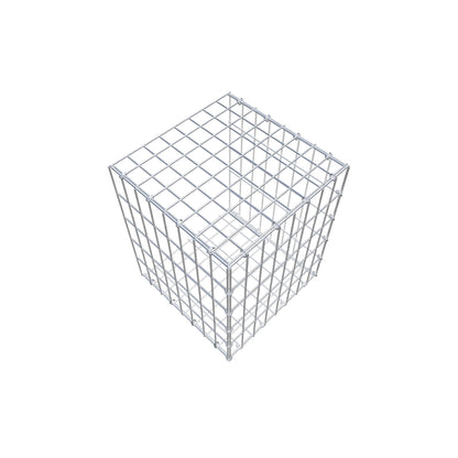 Mounted gabion type 2 50 cm x 40 cm x 40 cm, mesh size 5 cm x 10 cm, C-ring