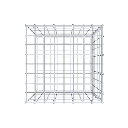 Mounted gabion type 2 50 cm x 40 cm x 40 cm, mesh size 5 cm x 10 cm, C-ring