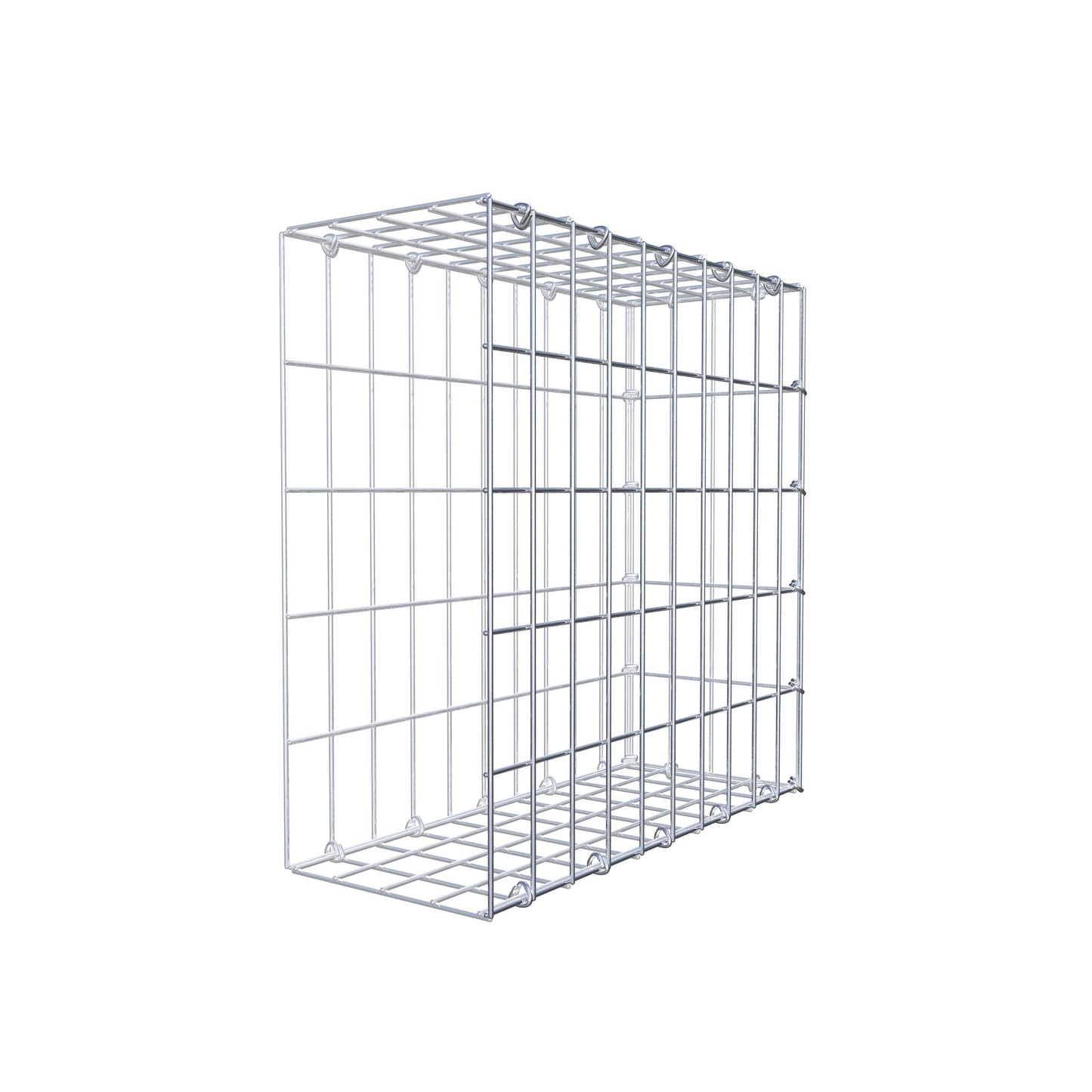 Mounted gabion type 2 50 cm x 50 cm x 20 cm, mesh size 5 cm x 10 cm, C-ring