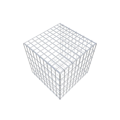 Gabião tipo 2 50 cm x 50 cm x 50 cm, malhagem 5 cm x 10 cm, anel C