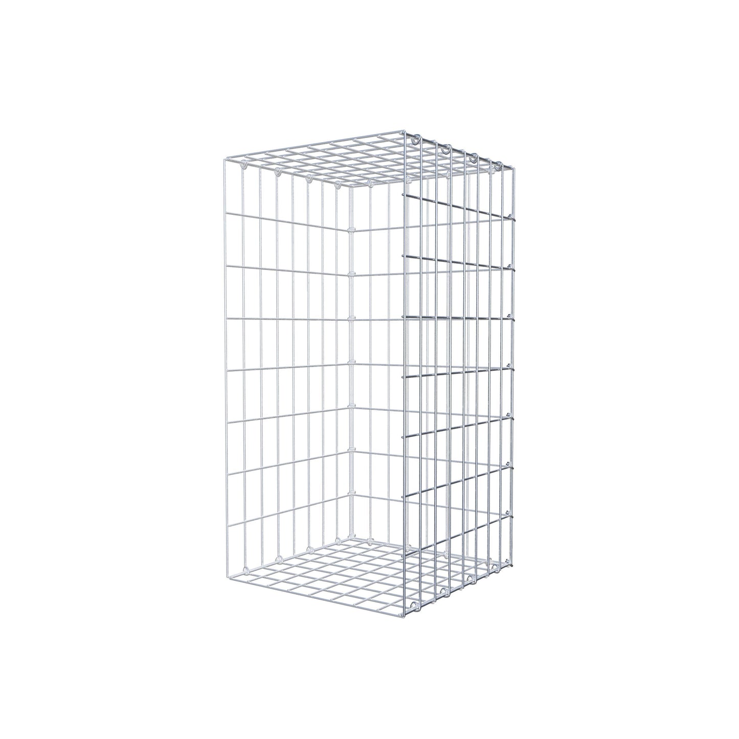 Gabião tipo 2 80 cm x 40 cm x 40 cm, malhagem 5 cm x 10 cm, anel C