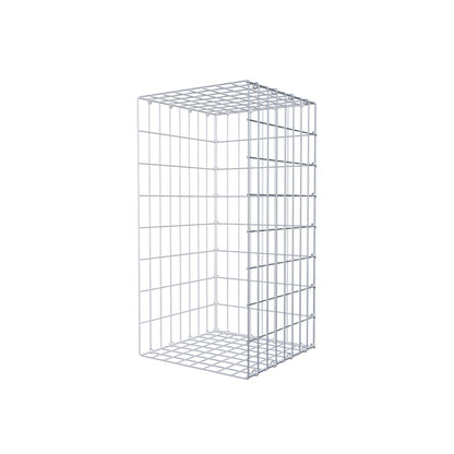 Gabião tipo 2 80 cm x 40 cm x 40 cm, malhagem 5 cm x 10 cm, anel C