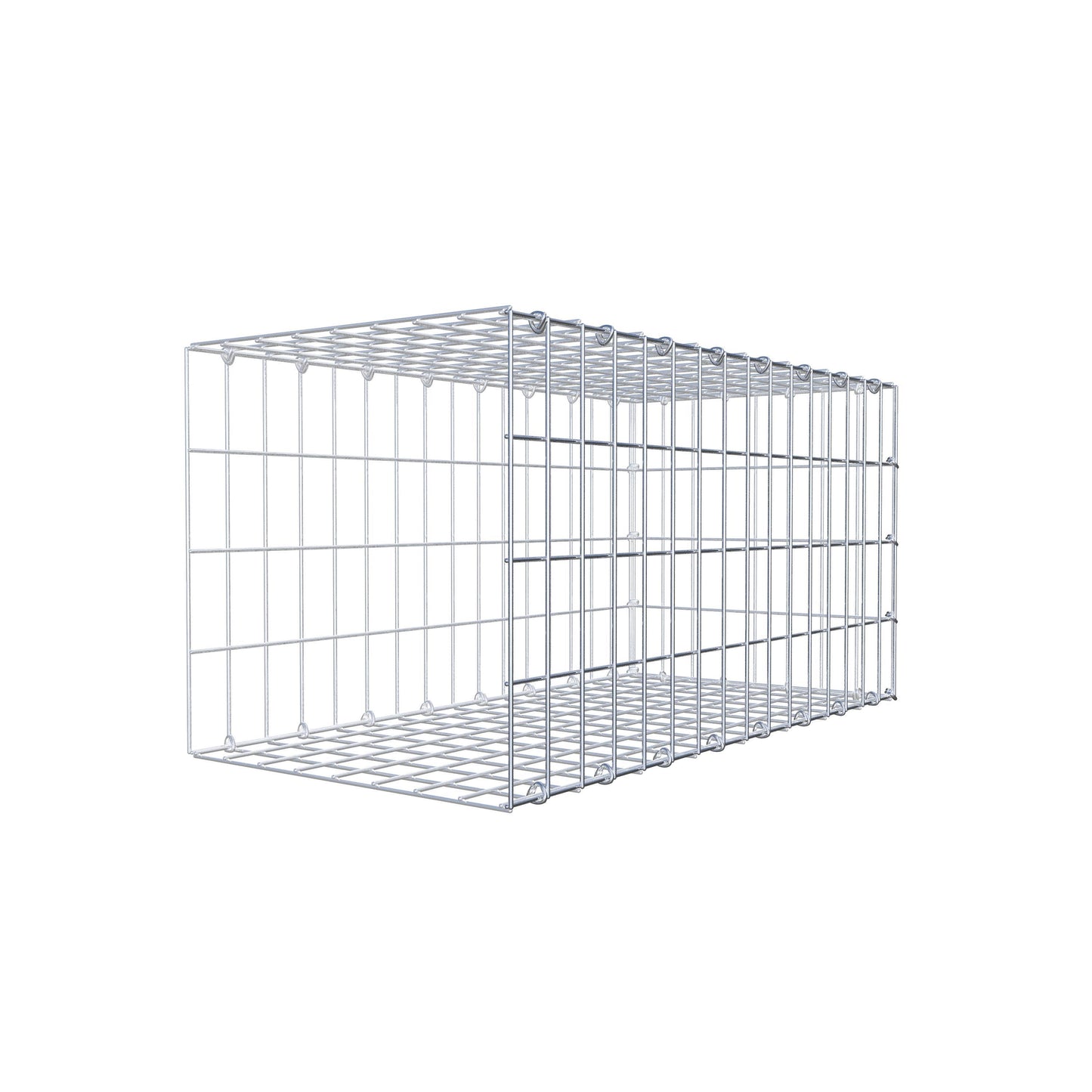 Gabião tipo 2 80 cm x 40 cm x 40 cm, malhagem 5 cm x 10 cm, anel C