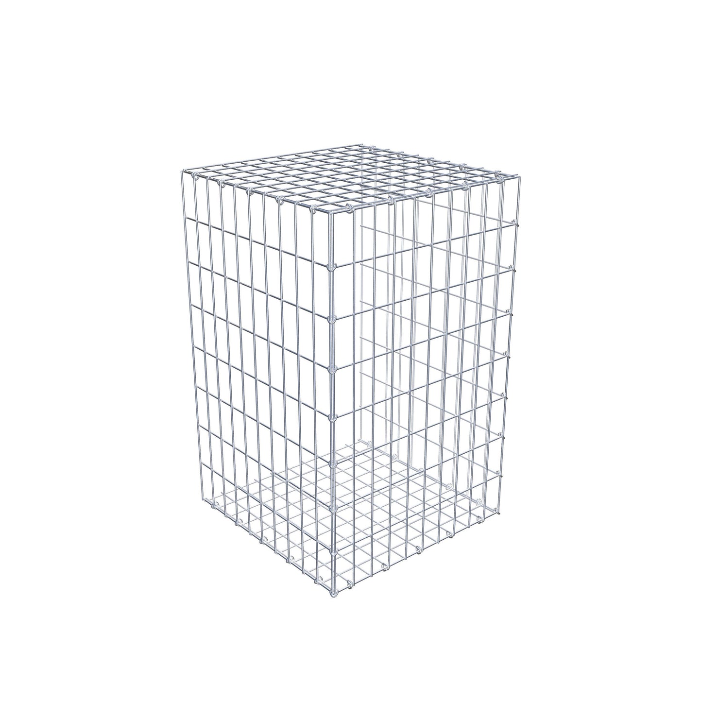 Gabião tipo 2 80 cm x 50 cm x 50 cm, malhagem 5 cm x 10 cm, anel C